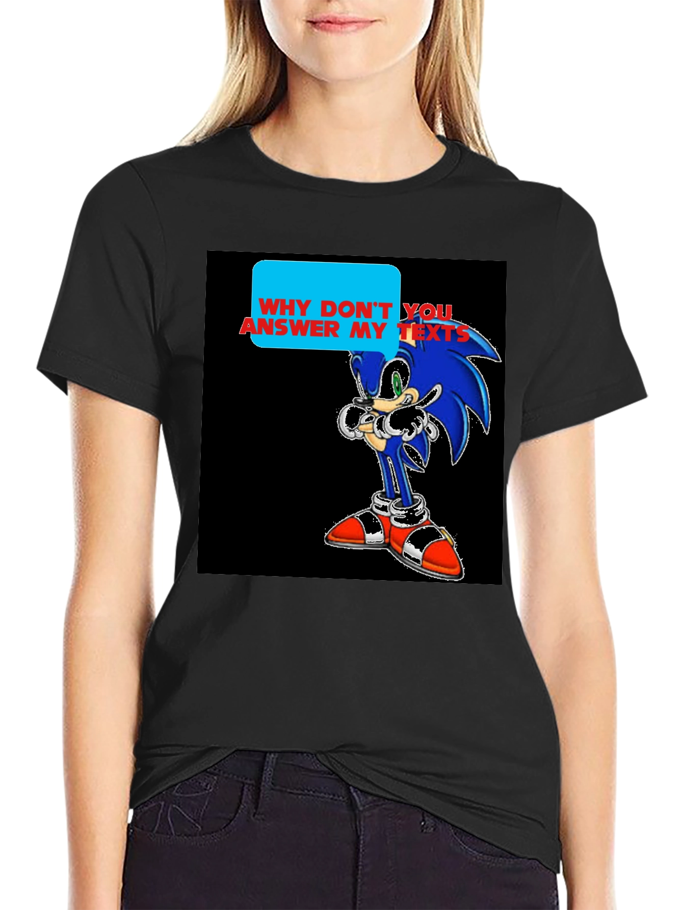 Sonic T-Shirt - Why Dont You Answer My Texts?
