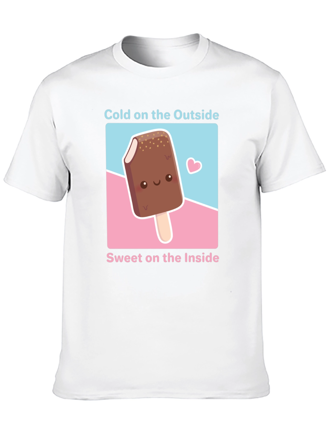 Cute Ice Cream T-Shirt - Cold Outside Sweet Inside