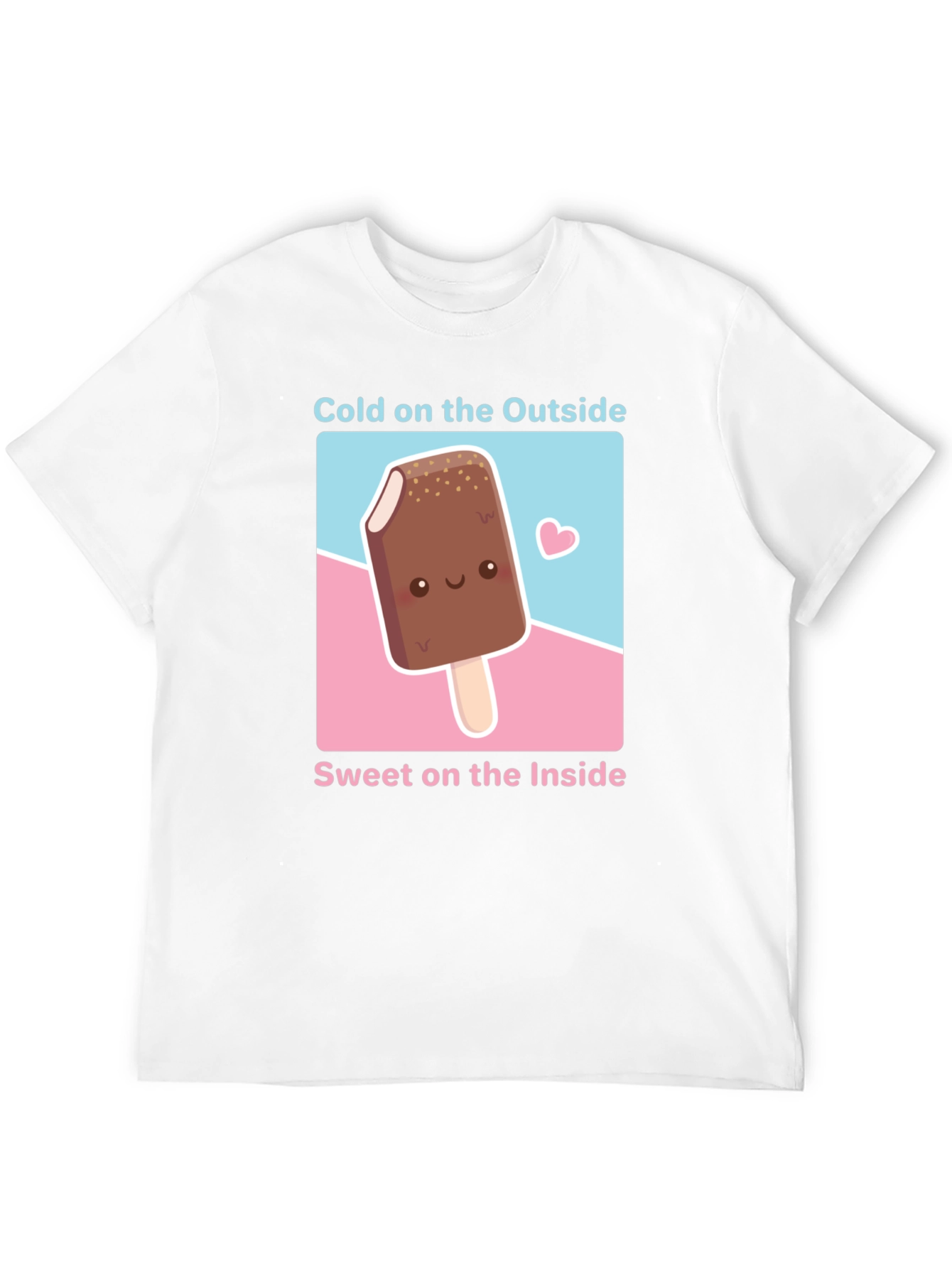 Cute Ice Cream T-Shirt - Cold Outside Sweet Inside