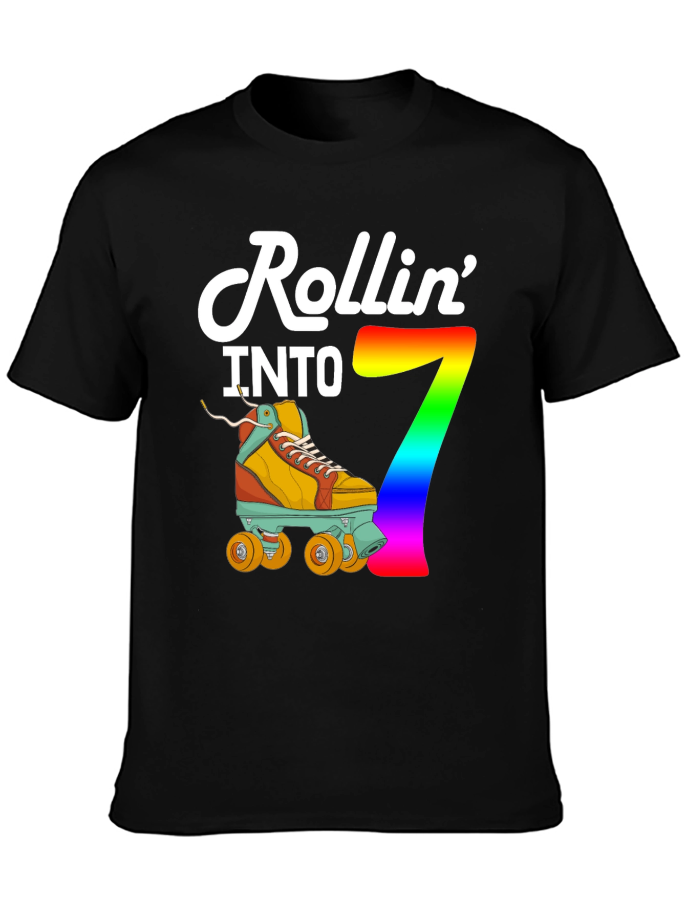 Rollin Into 7th Birthday T-Shirt