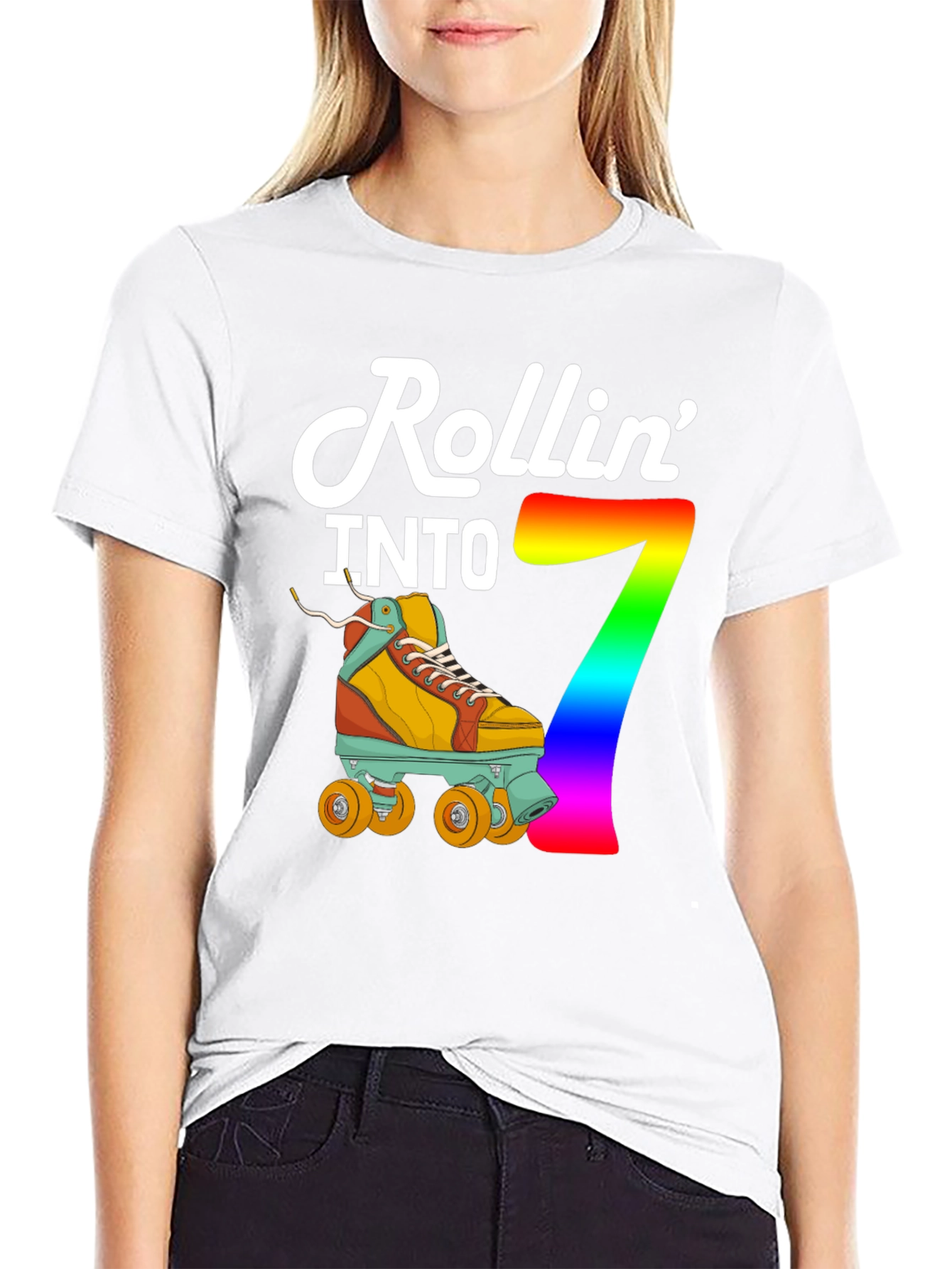 Rollin Into 7th Birthday T-Shirt