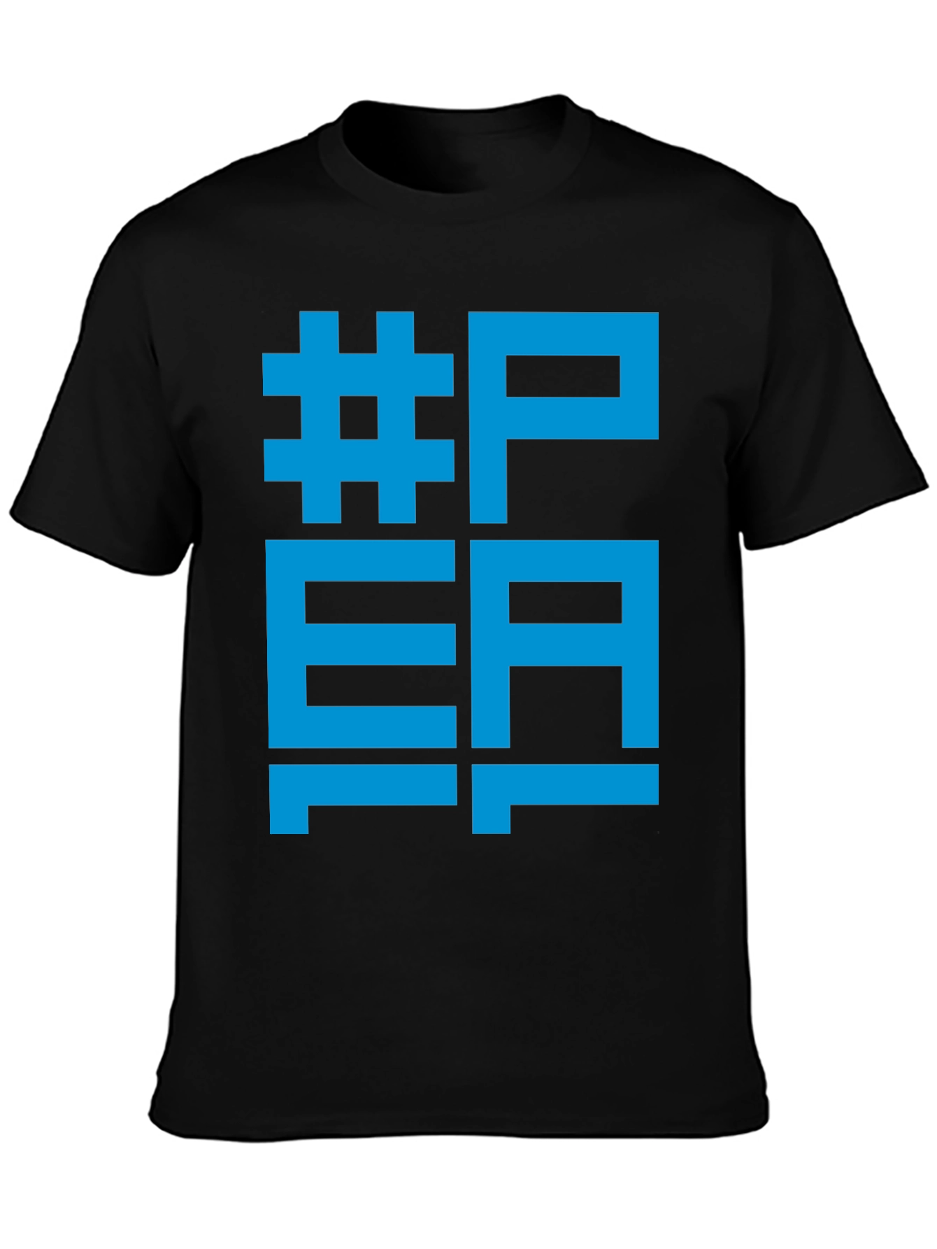 Cool Graphic Tee - #PEA Black T-Shirt