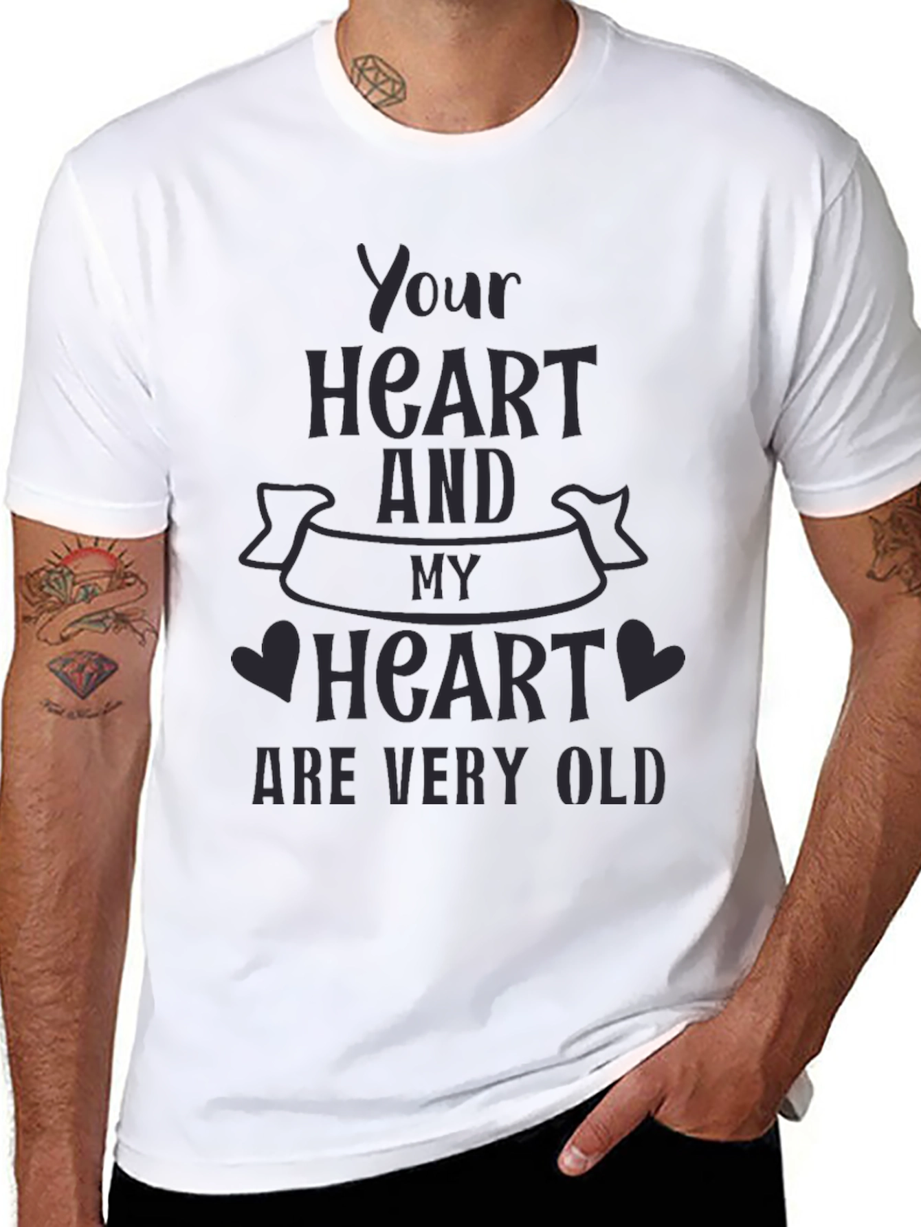 Your Heart and My Heart T-Shirt - Black