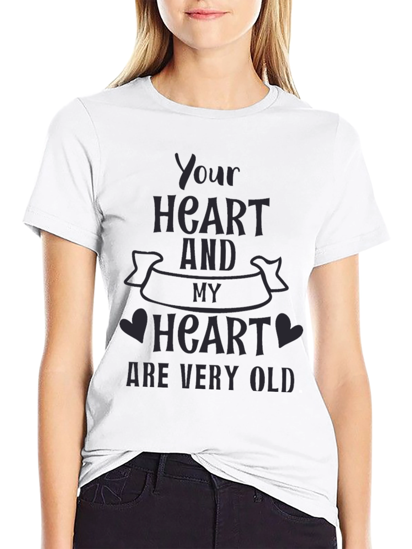 Your Heart and My Heart T-Shirt - Black