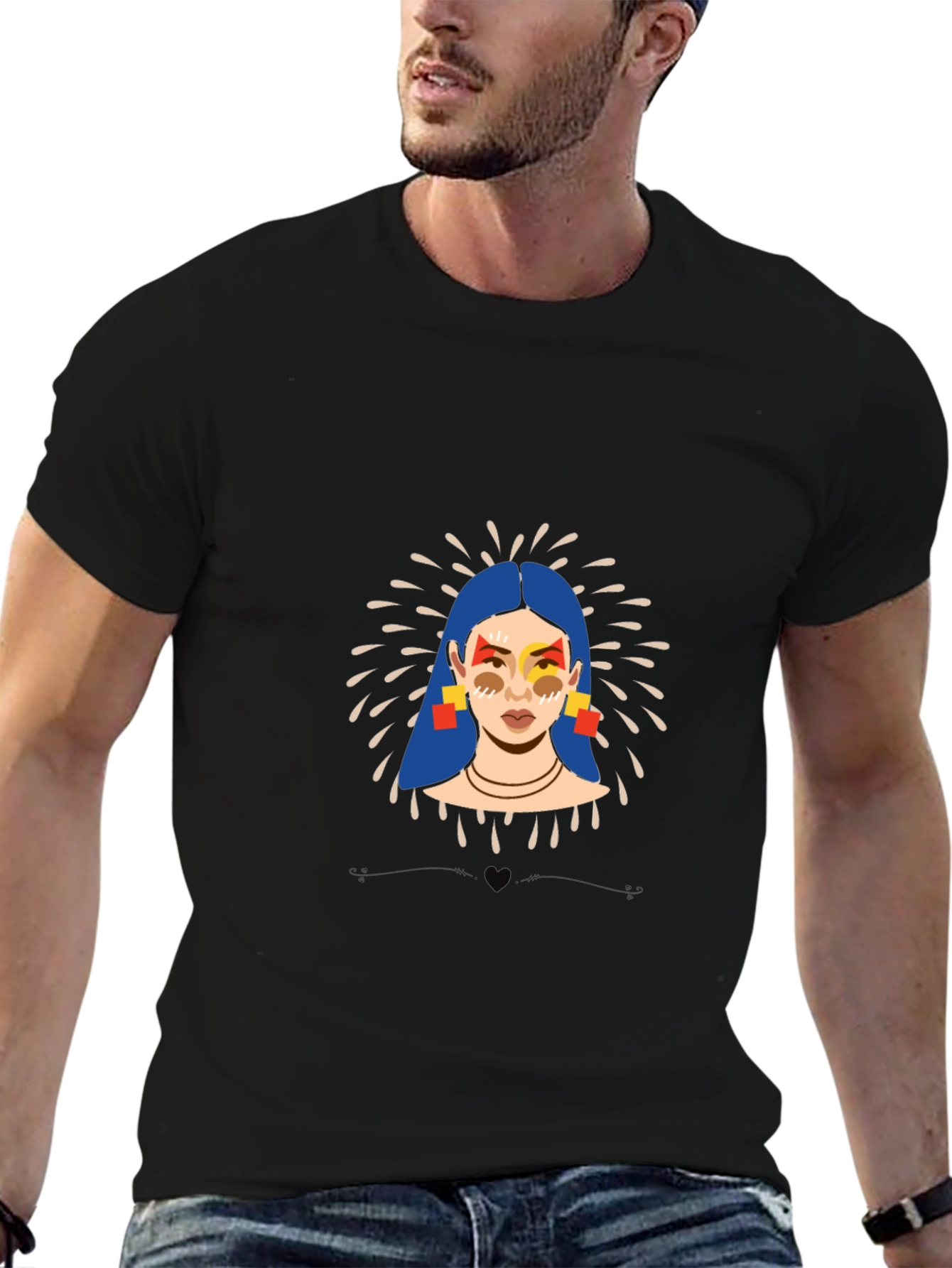 Graphic Print Tee: Stylish Art T-Shirt