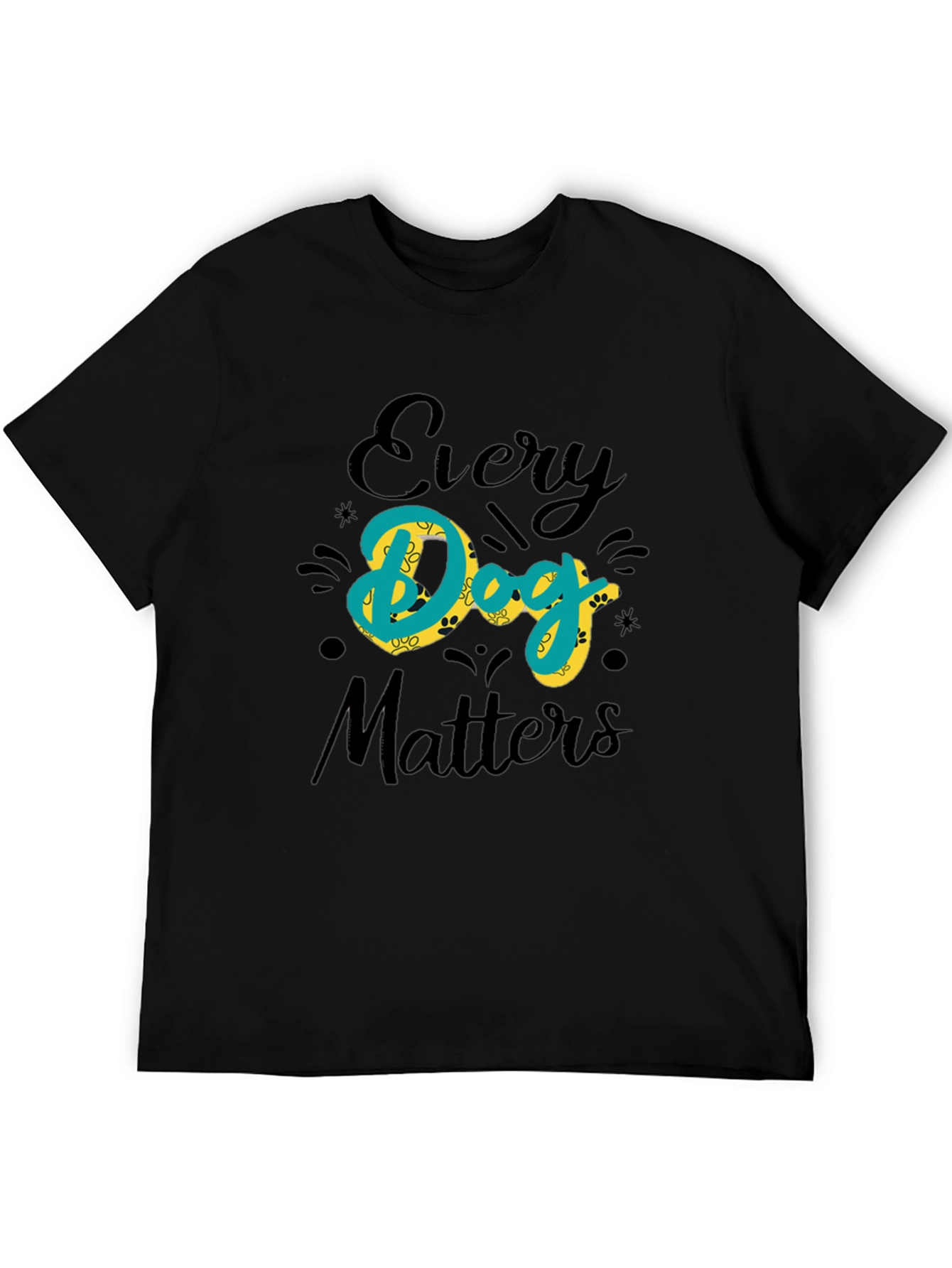Every Dog Matters Graphic Black Tee