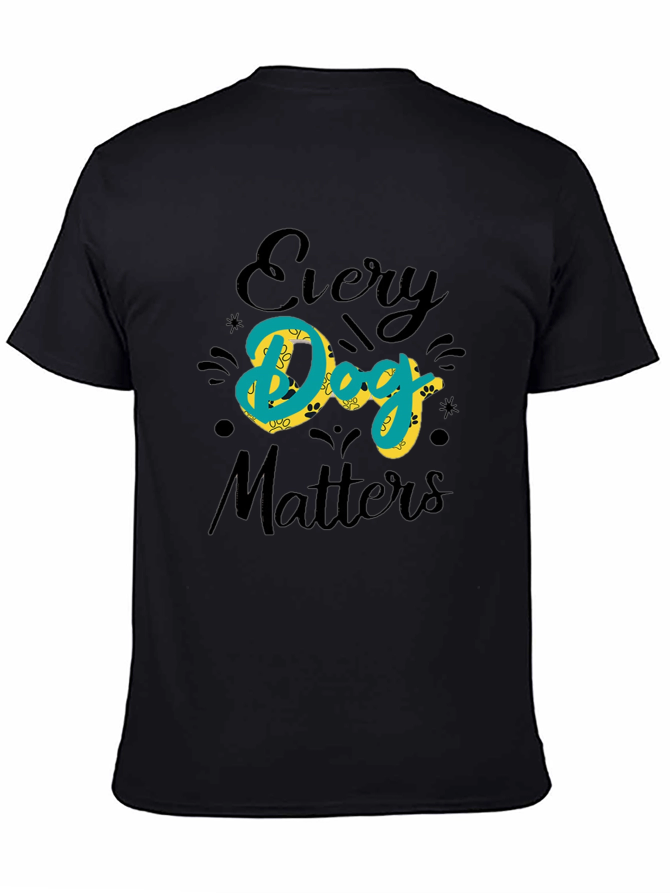 Every Dog Matters Graphic Black Tee