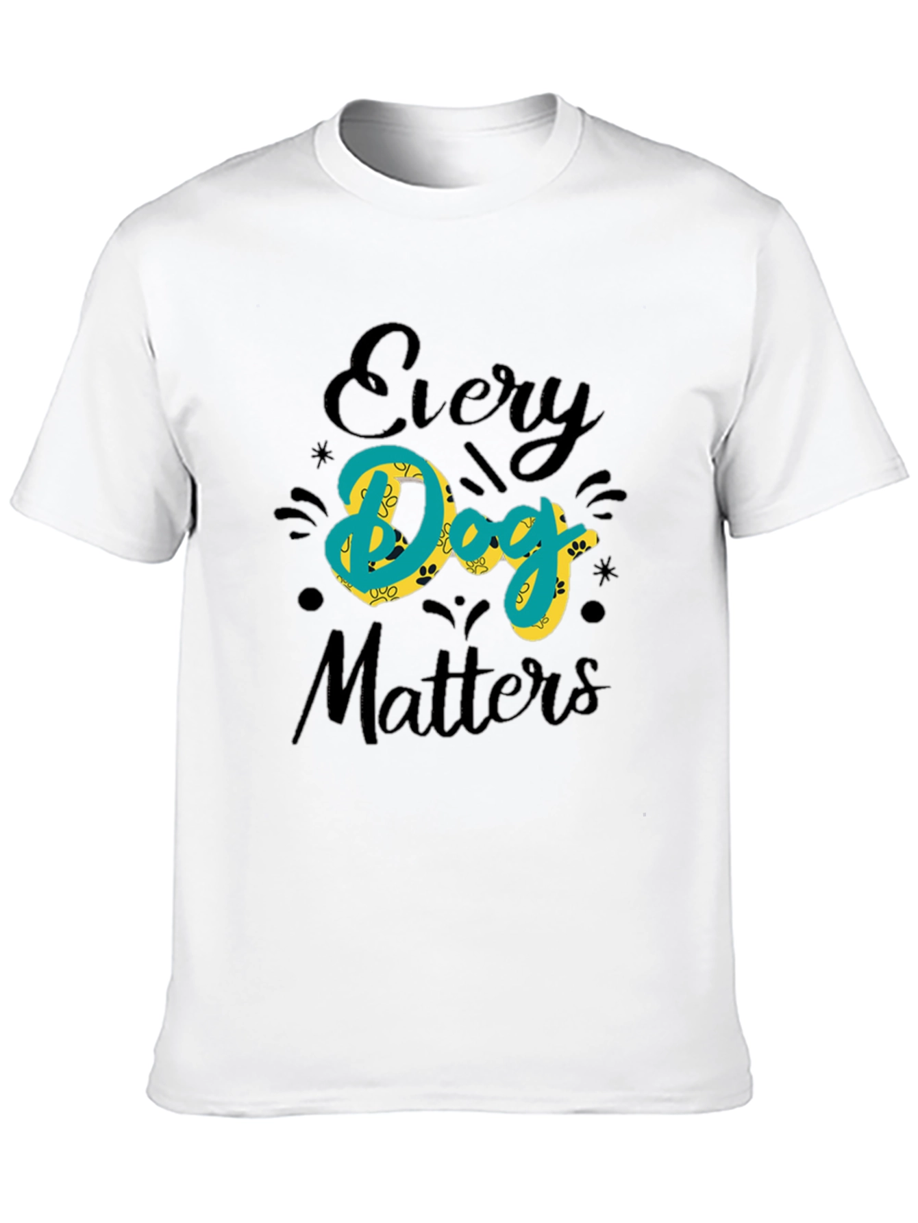 Every Dog Matters Graphic Black Tee