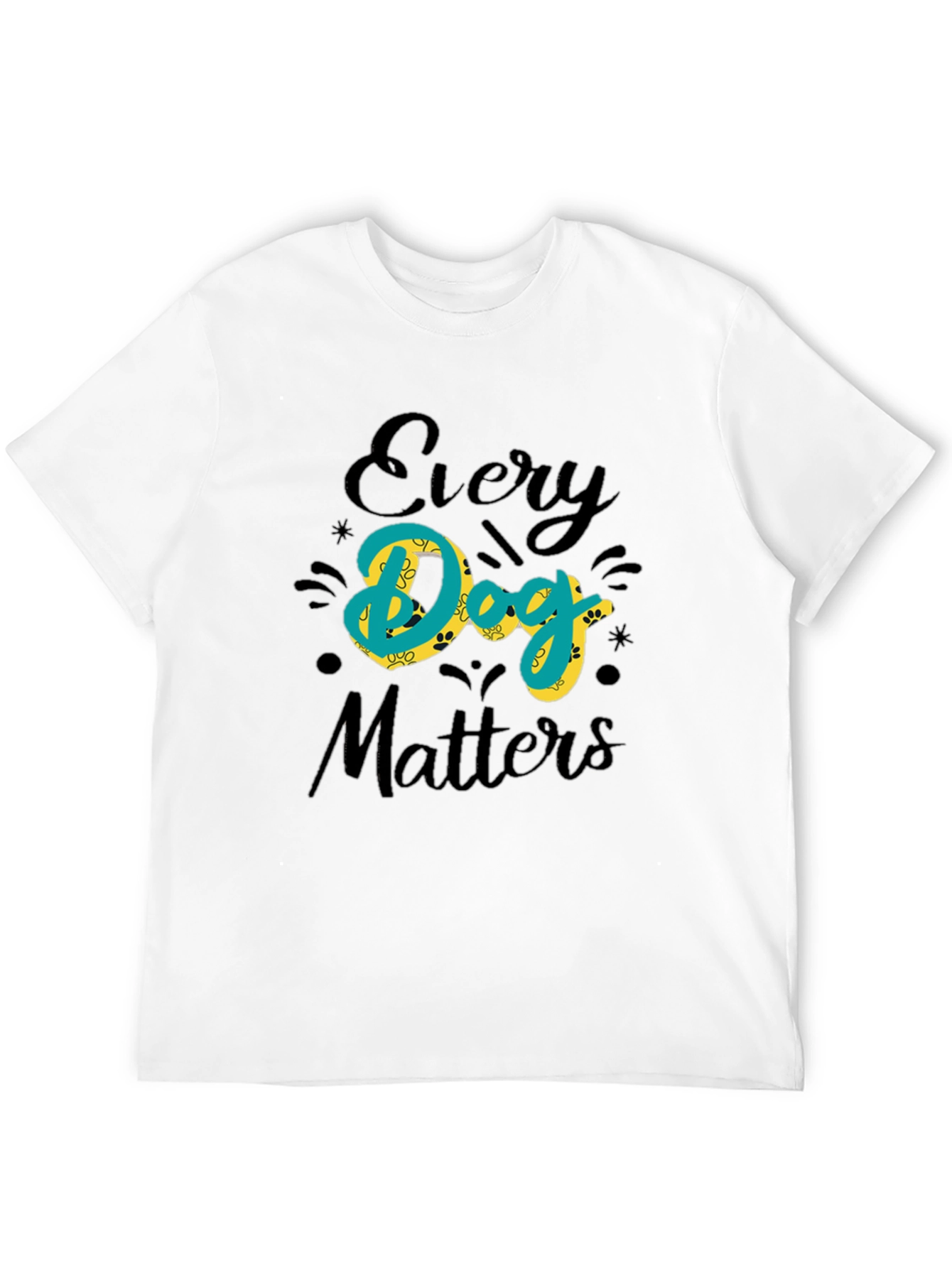 Every Dog Matters Graphic Black Tee