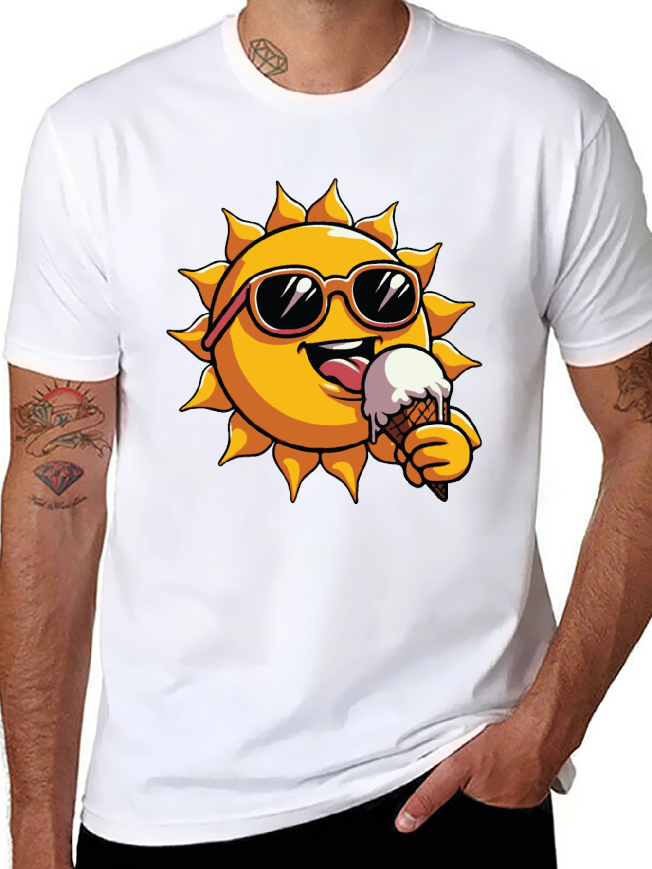 Summer Sun Ice Cream Graphic Tee