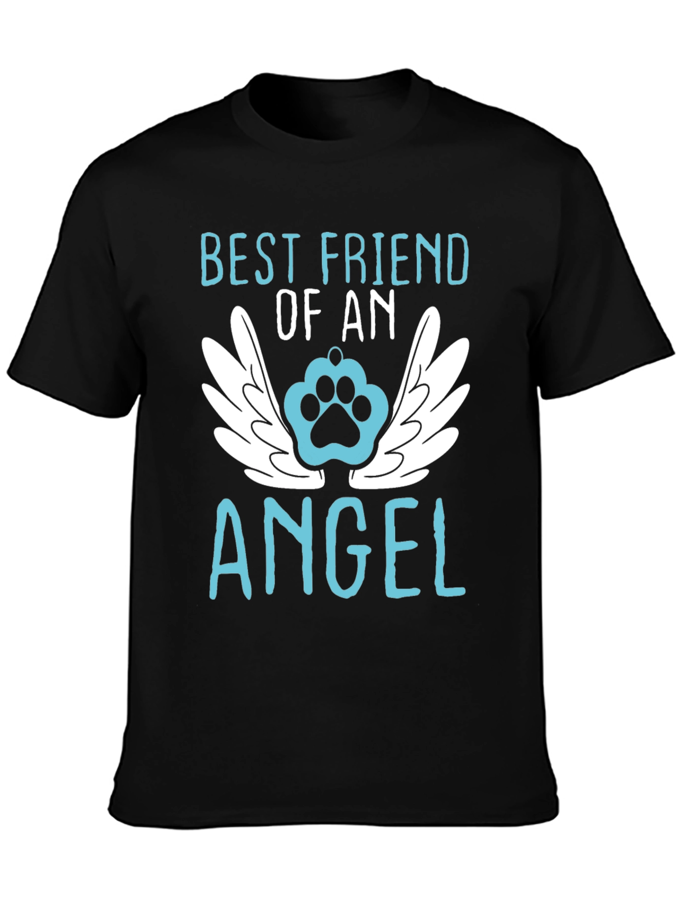 Best Friend of an Angel Paw Print T-Shirt