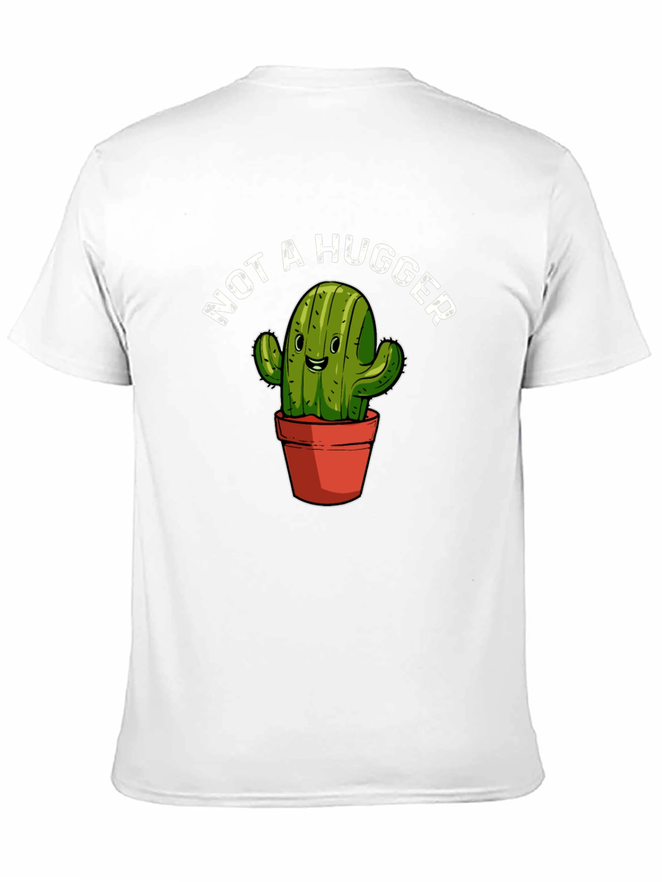 Not A Hugger Cactus Graphic T-Shirt