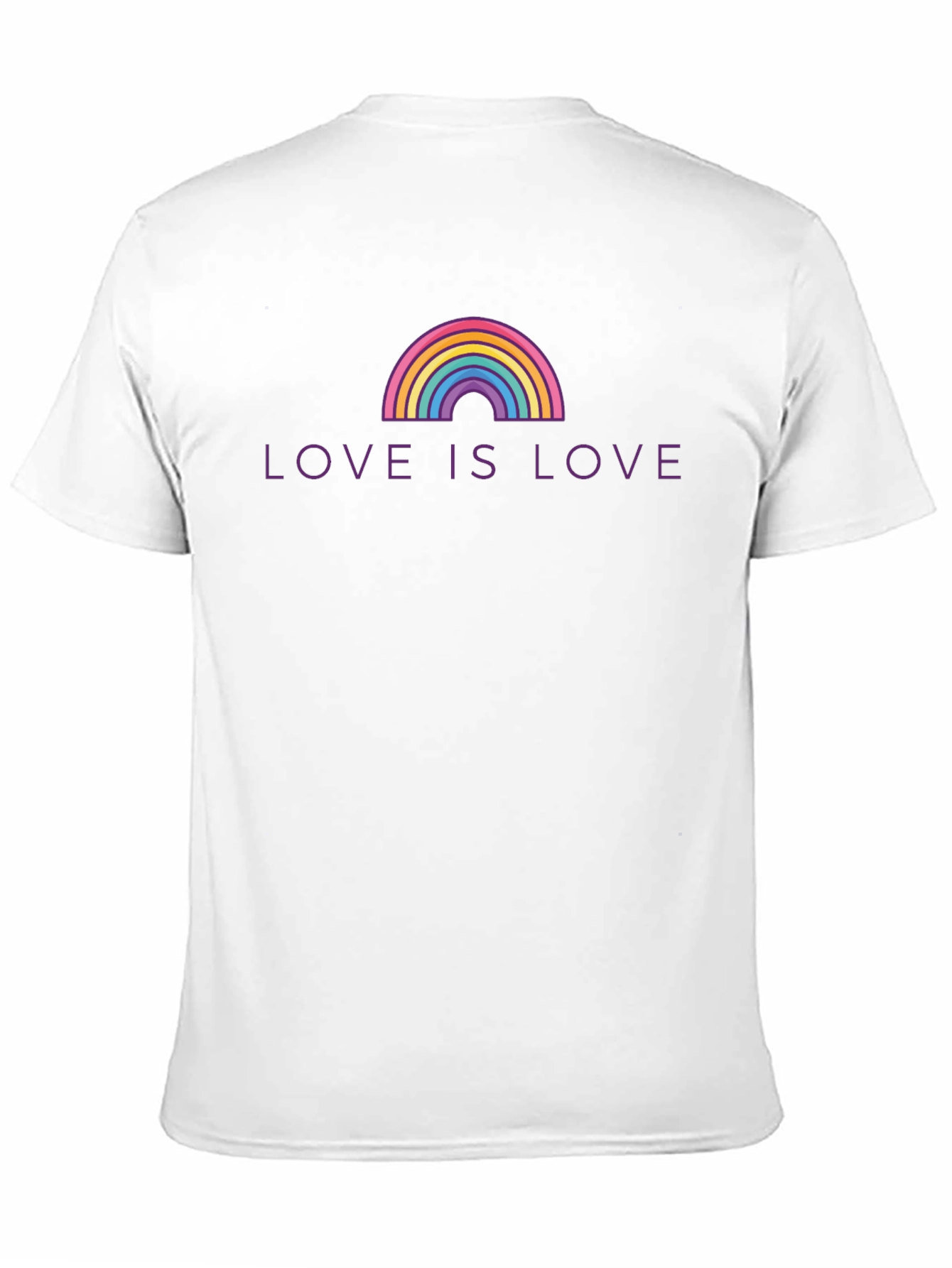 Love is Love LGBTQ+ Rainbow Graphic T-Shirt