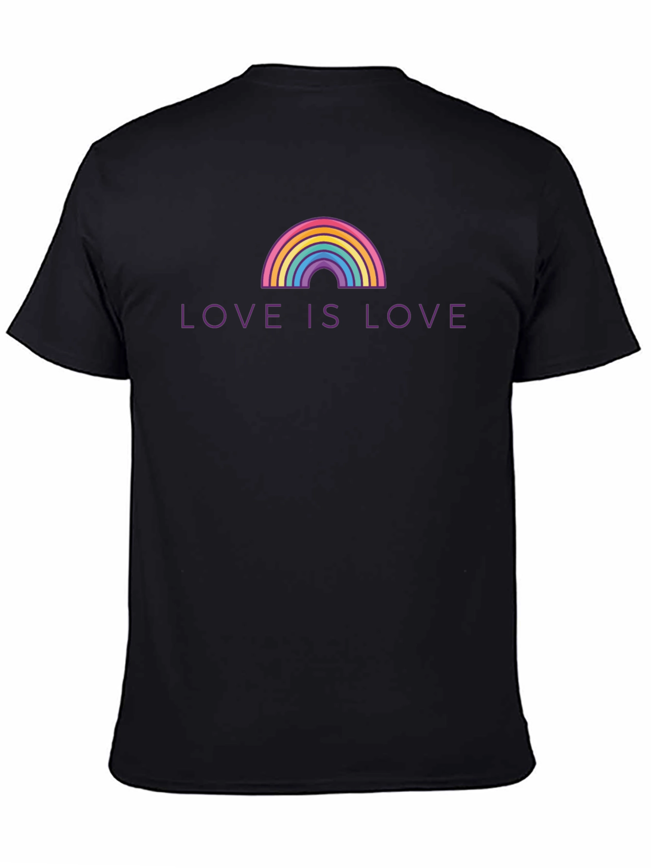 Love is Love LGBTQ+ Rainbow Graphic T-Shirt