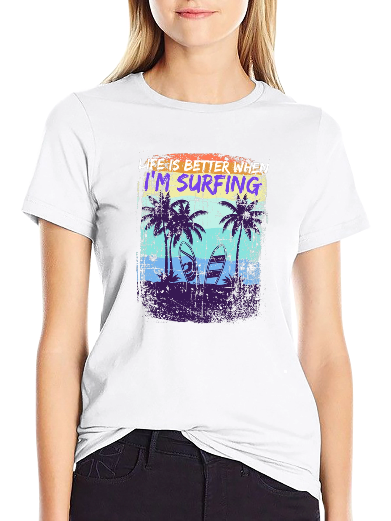 Life is Better Surfing Graphic T-Shirt