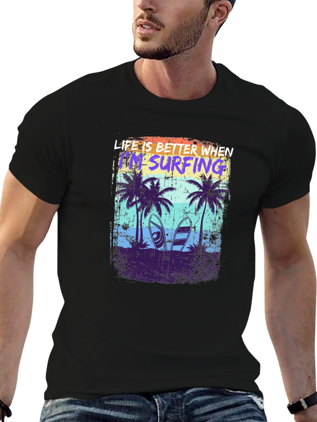 Life is Better Surfing Graphic T-Shirt