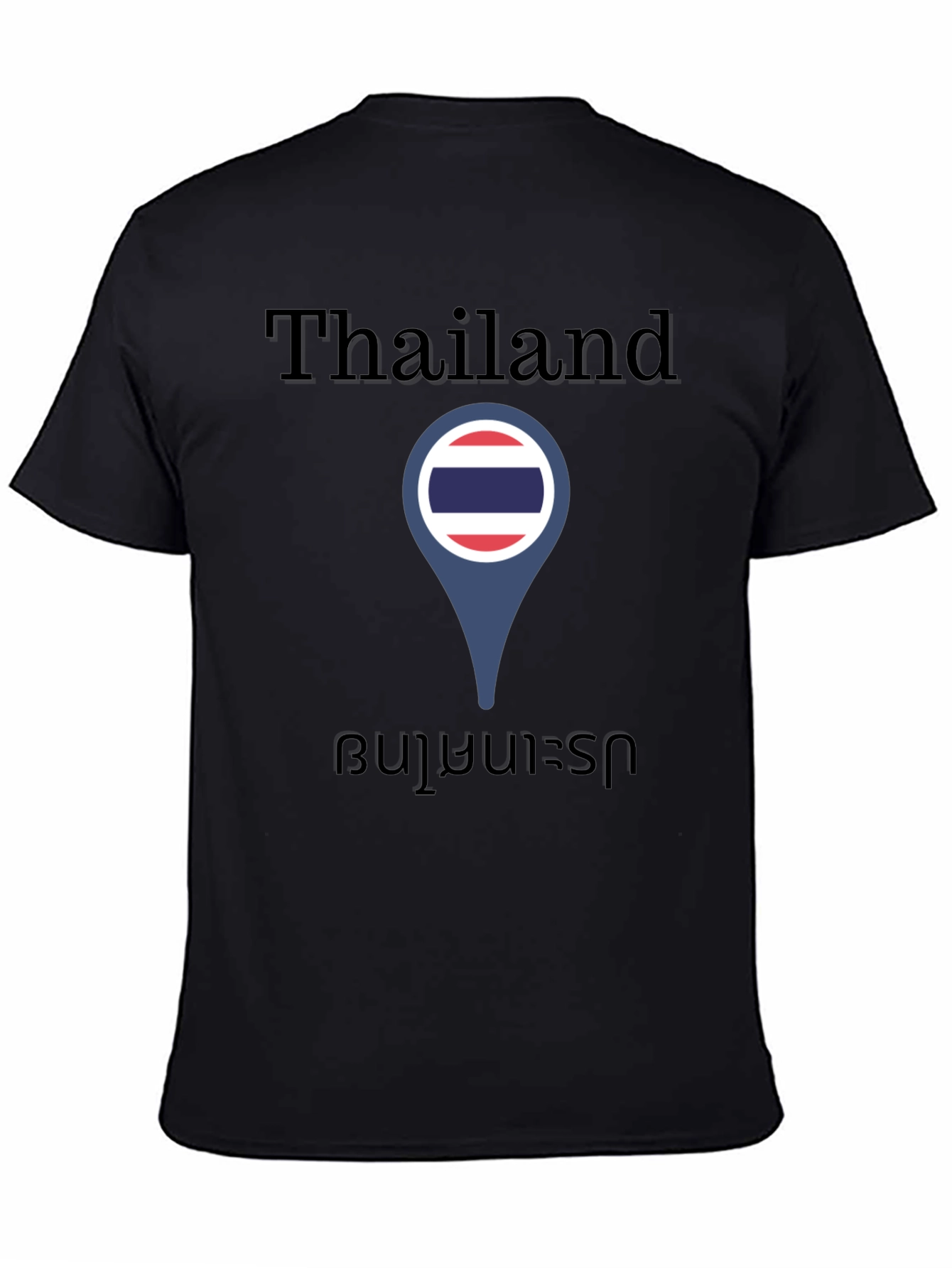 Thailand Flag Location Pin T-Shirt