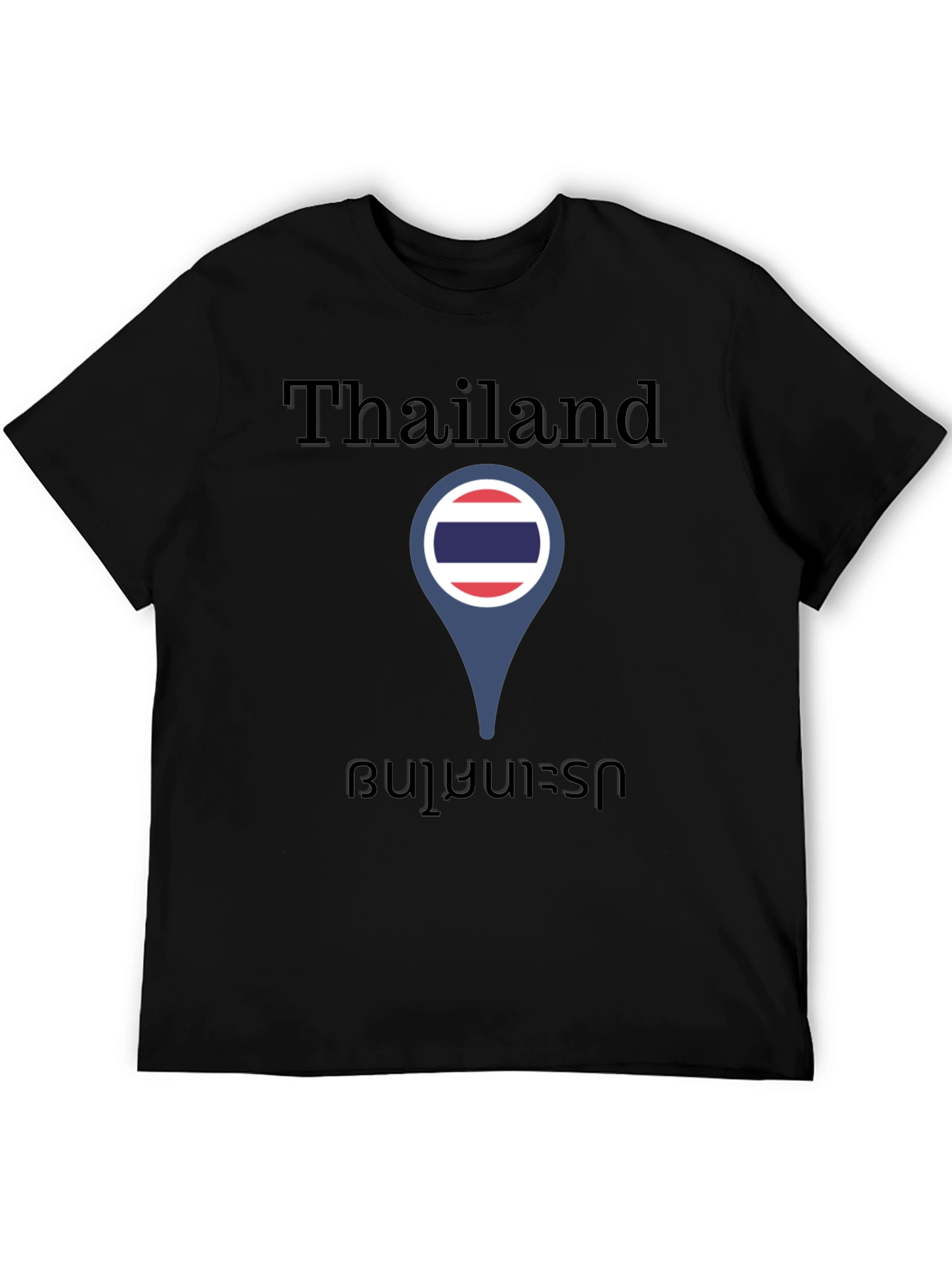 Thailand Flag Location Pin T-Shirt