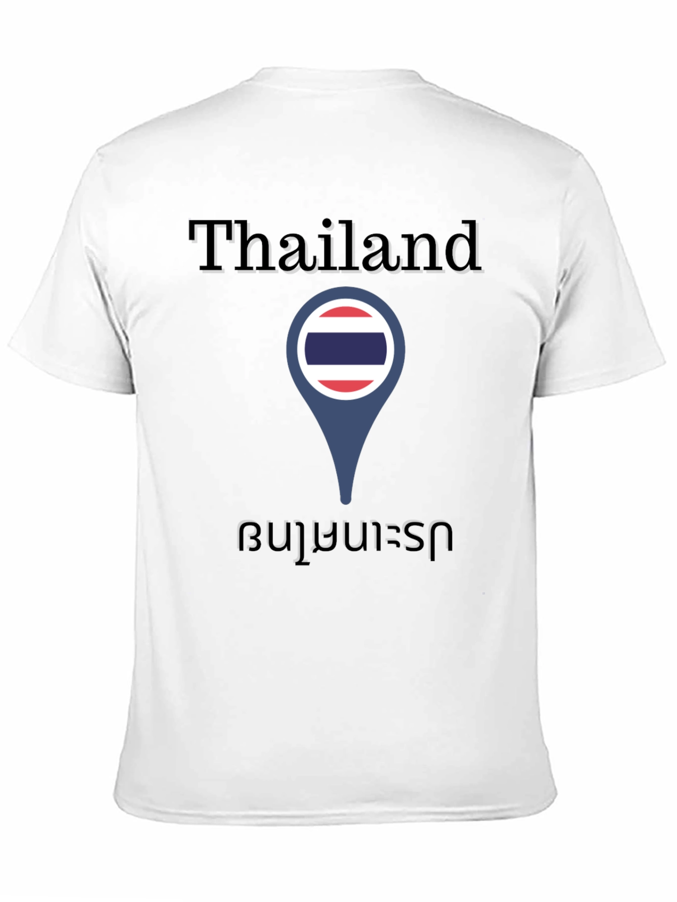 Thailand Flag Location Pin T-Shirt