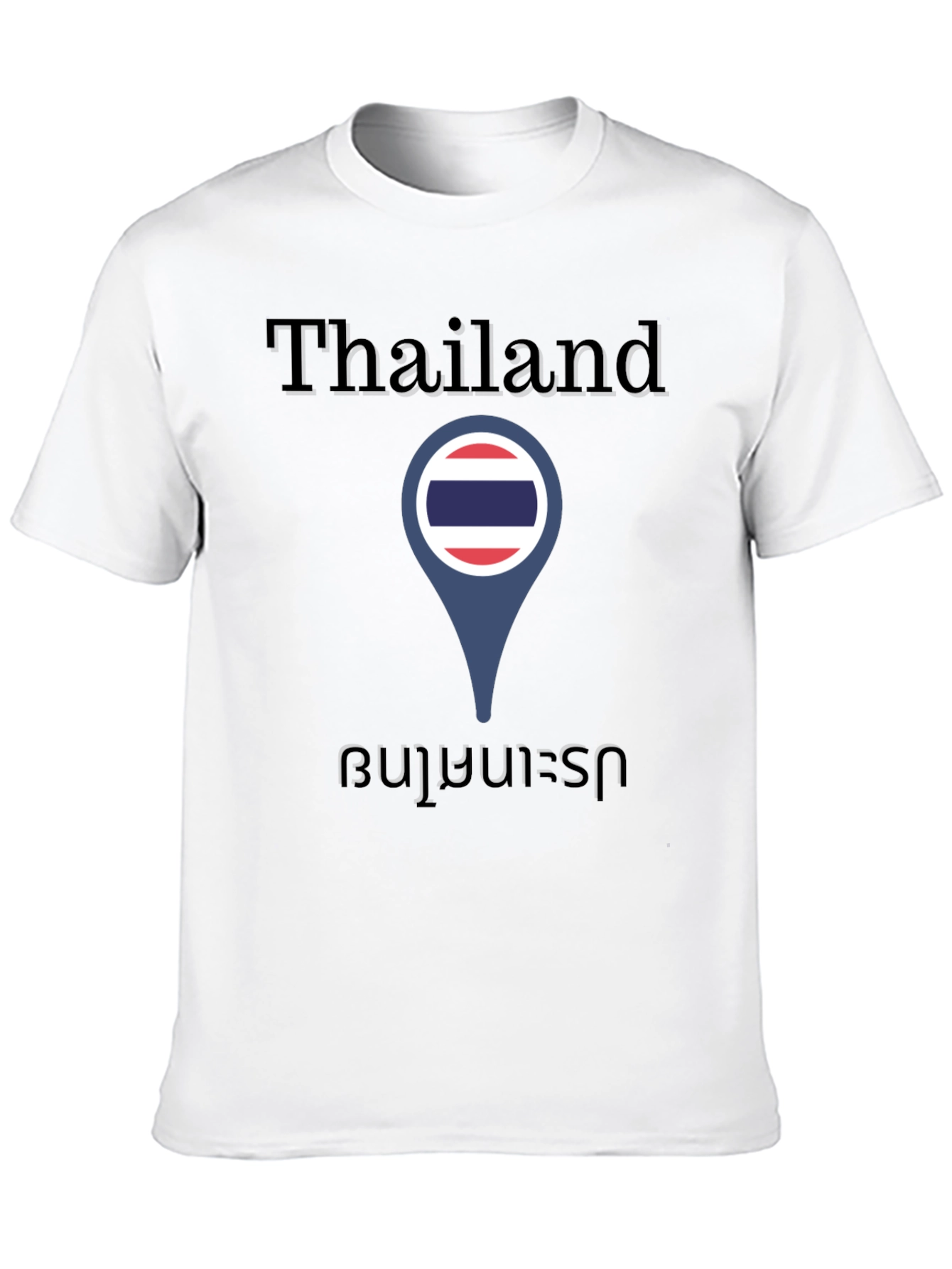 Thailand Flag Location Pin T-Shirt