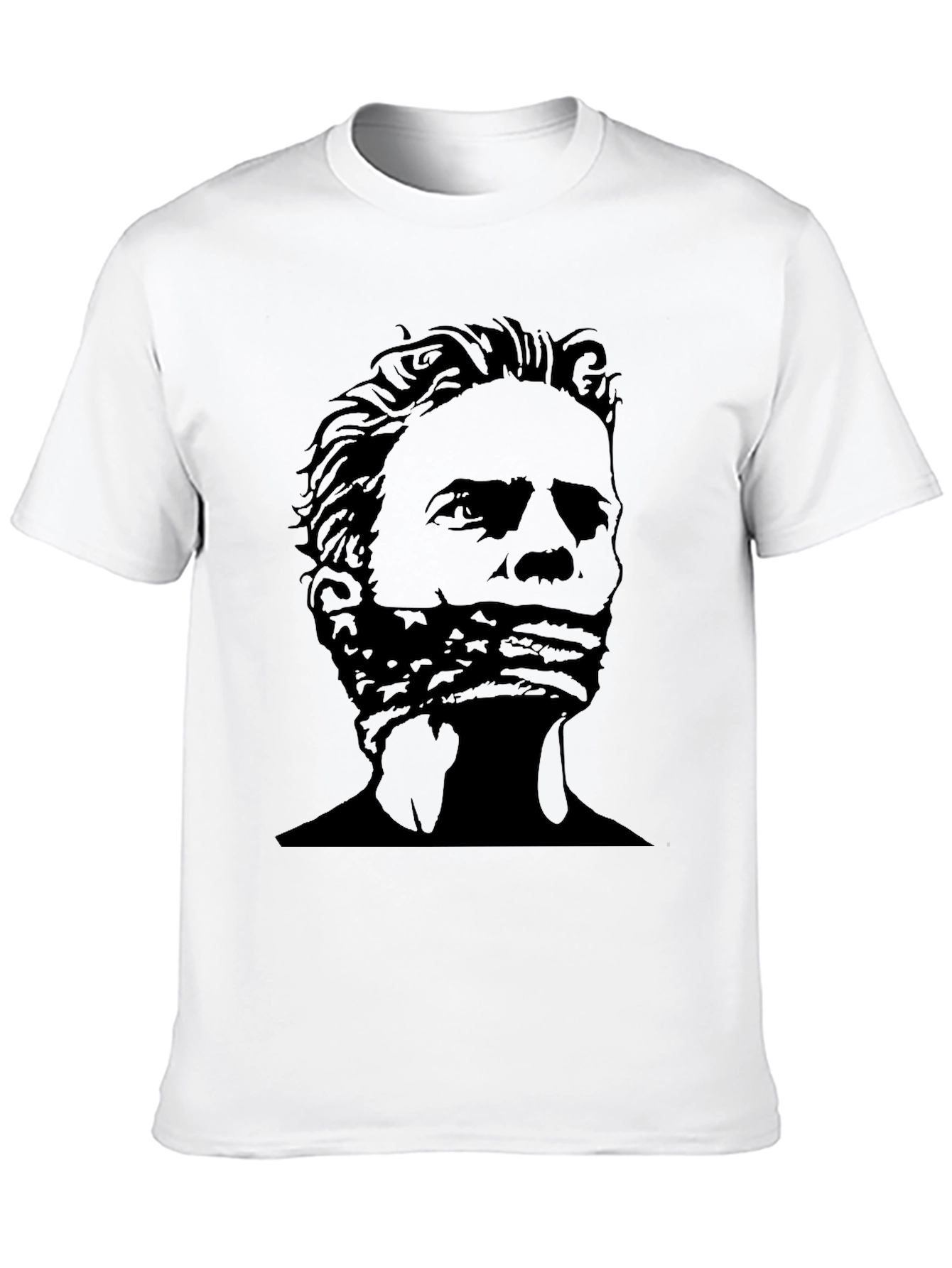 Political Silhouette Graphic Print Tee