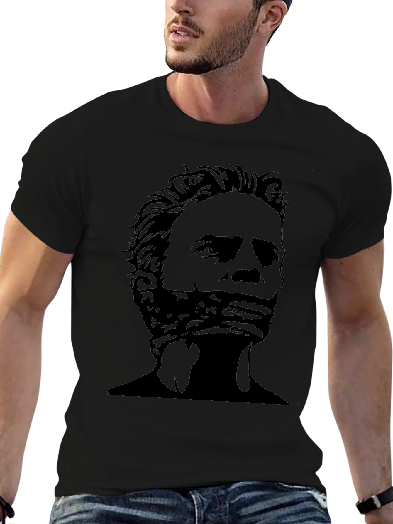 Political Silhouette Graphic Print Tee
