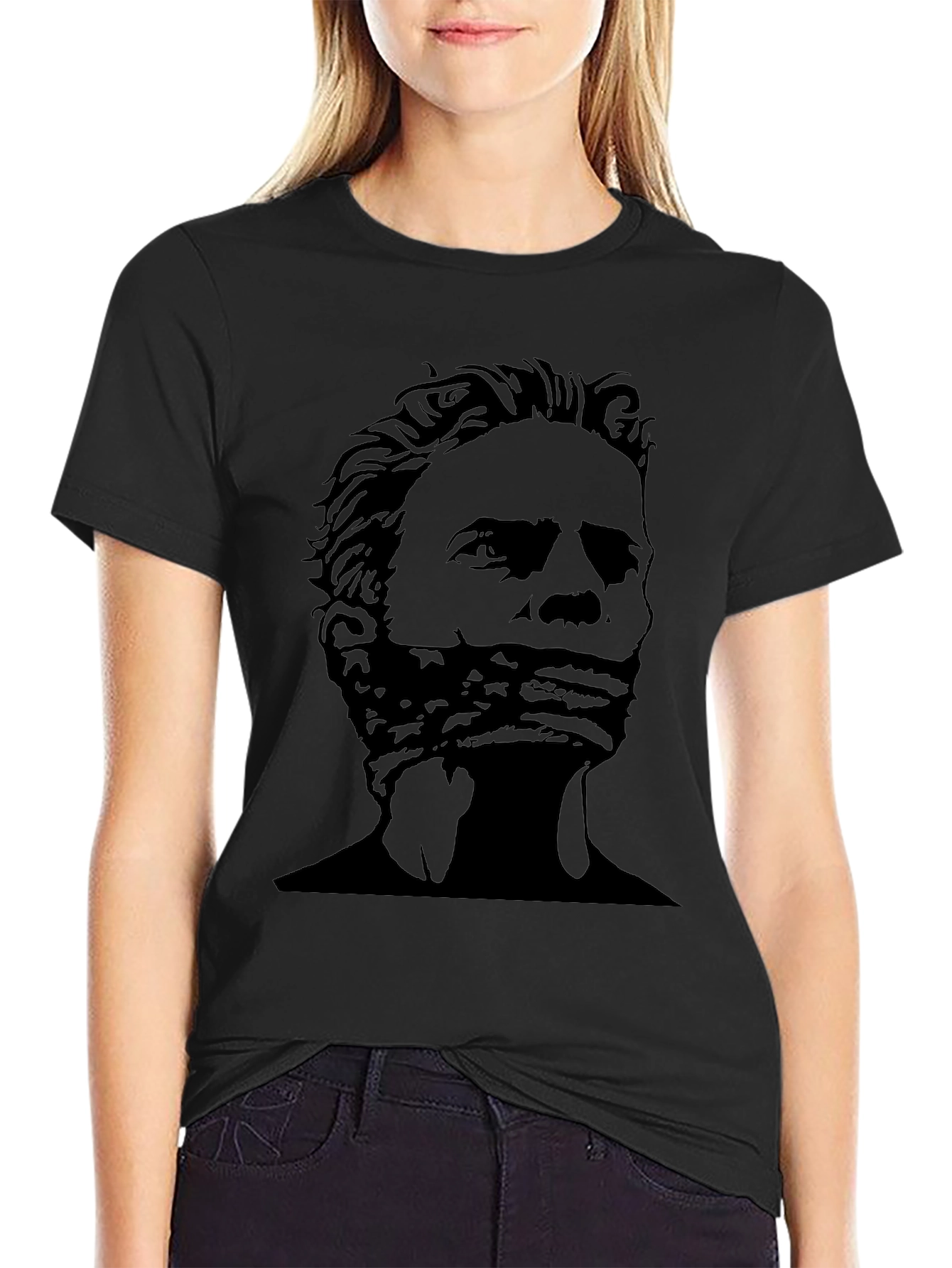 Political Silhouette Graphic Print Tee