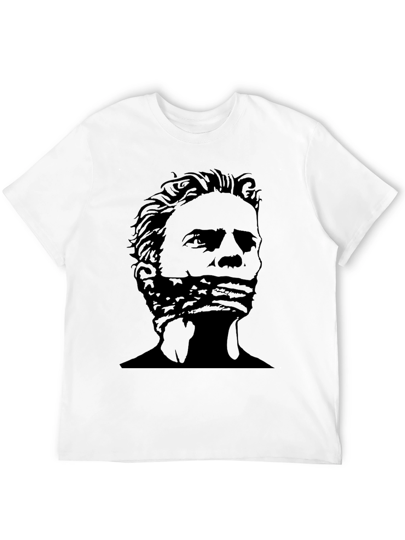 Political Silhouette Graphic Print Tee