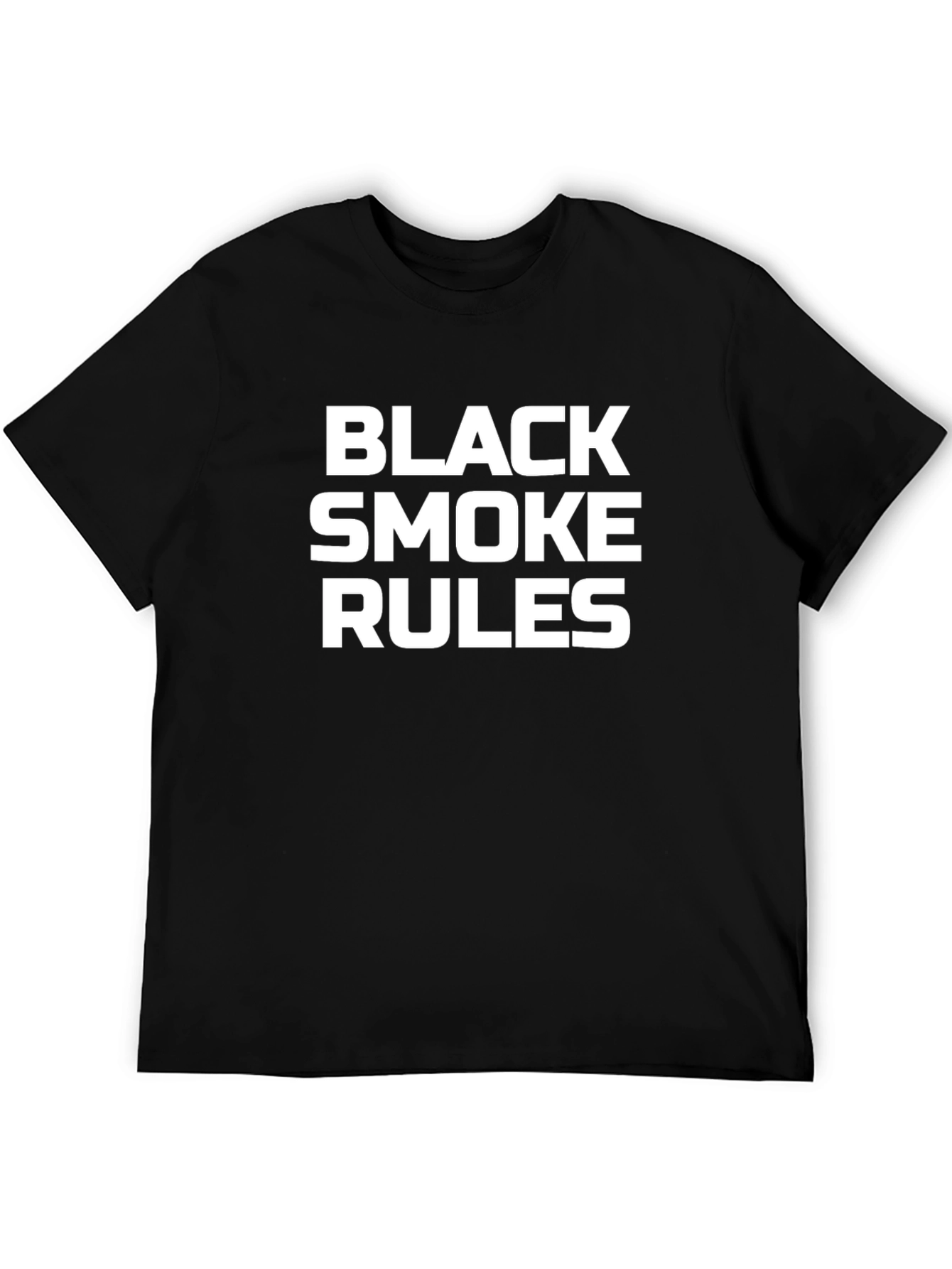 Black Smoke Rules Graphic T-Shirt