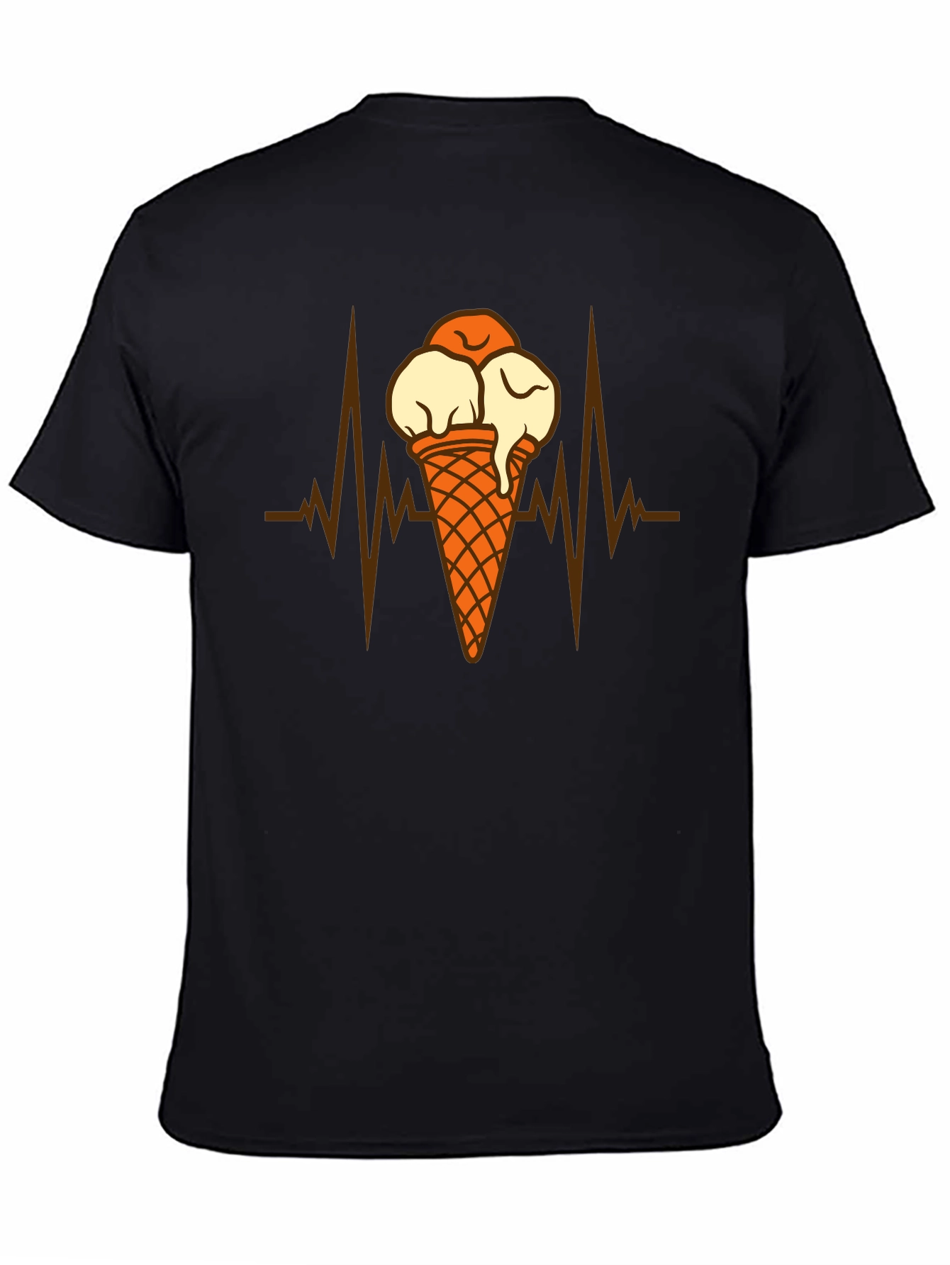 Ice Cream Heartbeat Graphic T-Shirt