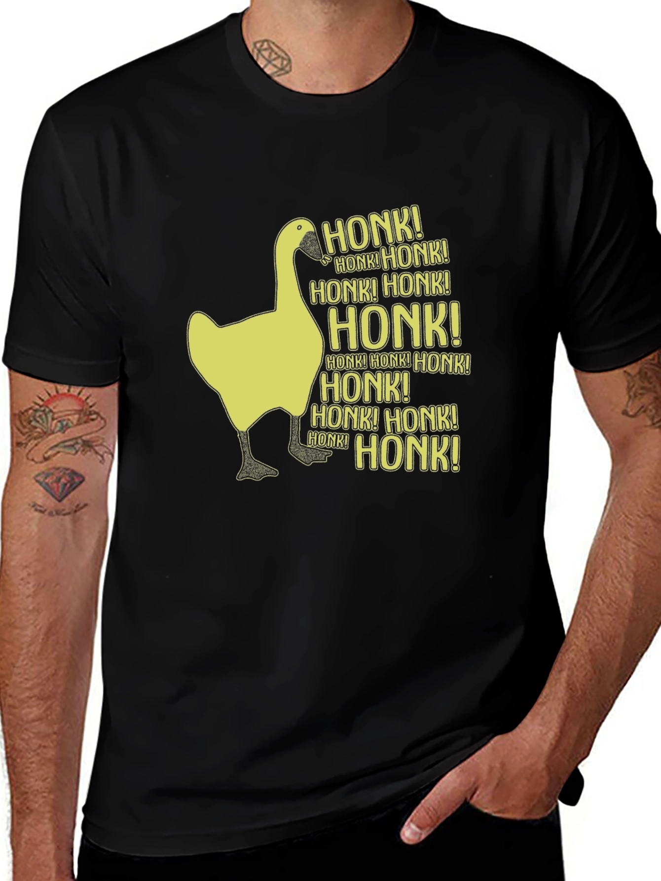 Honk Goose Graphic T-Shirt - Funny Animal Tee