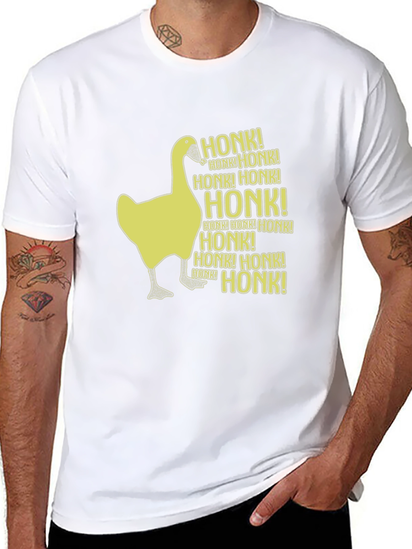 Honk Goose Graphic T-Shirt - Funny Animal Tee