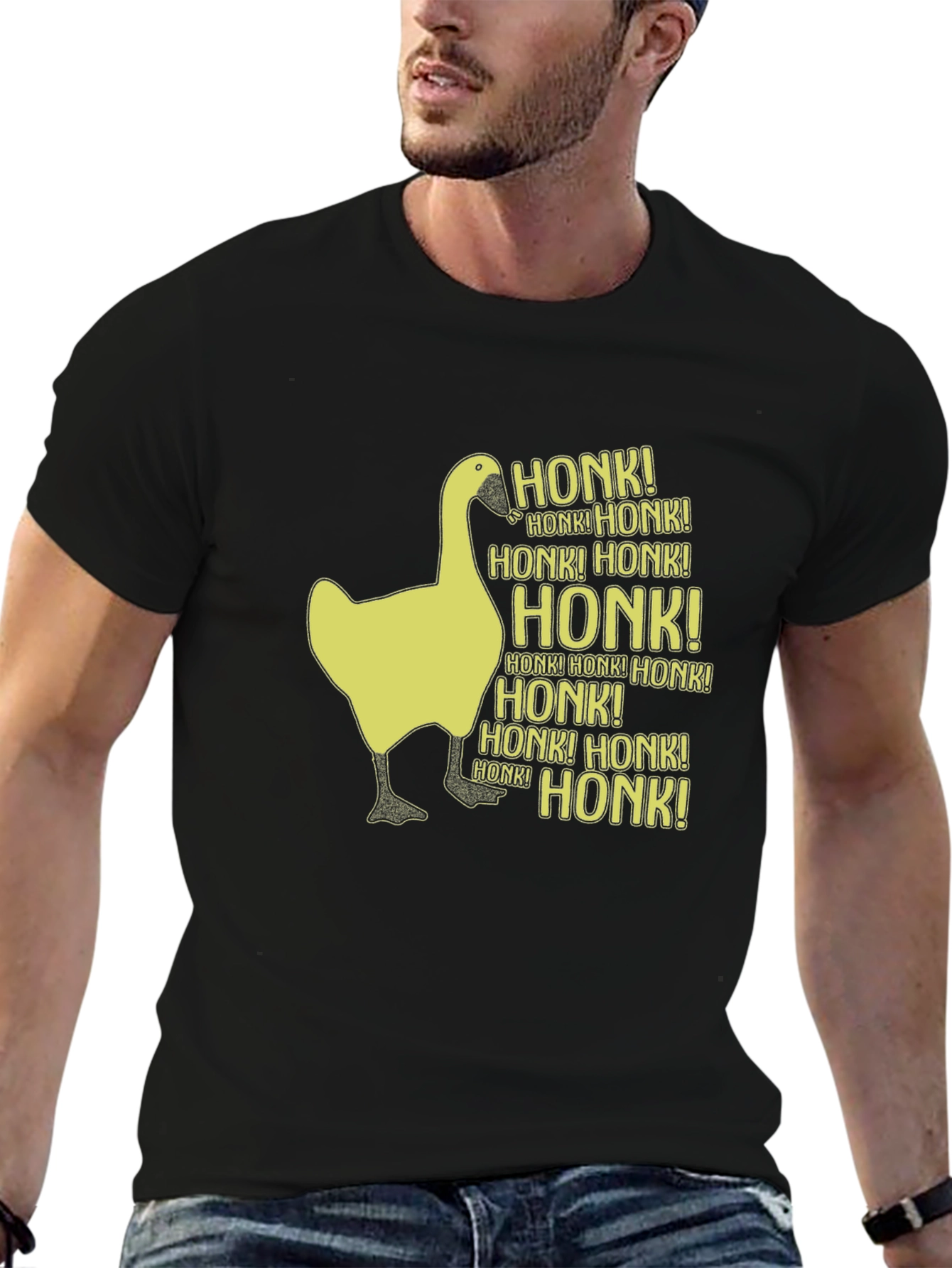 Honk Goose Graphic T-Shirt - Funny Animal Tee