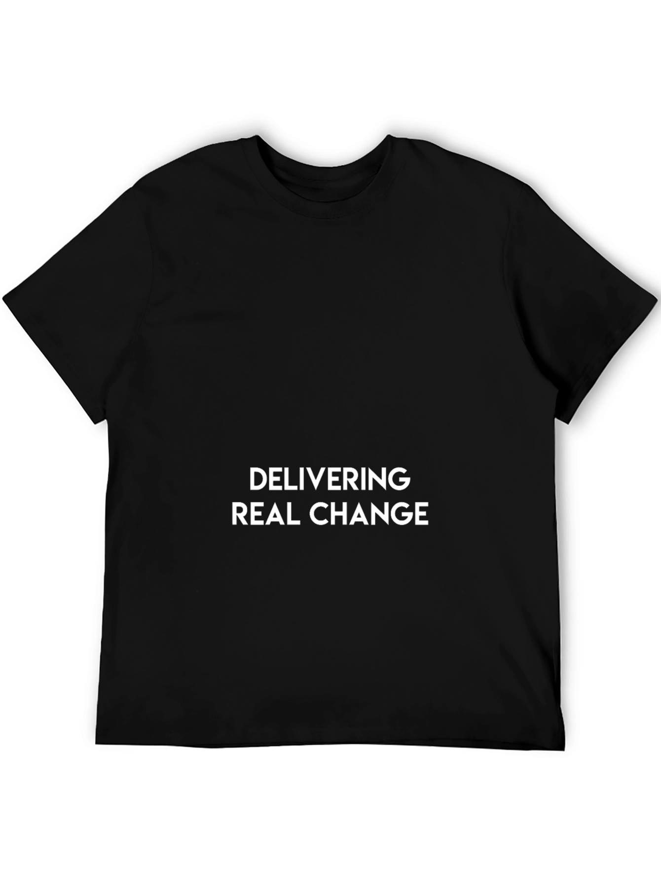 Delivering Real Change Black Graphic T-Shirt