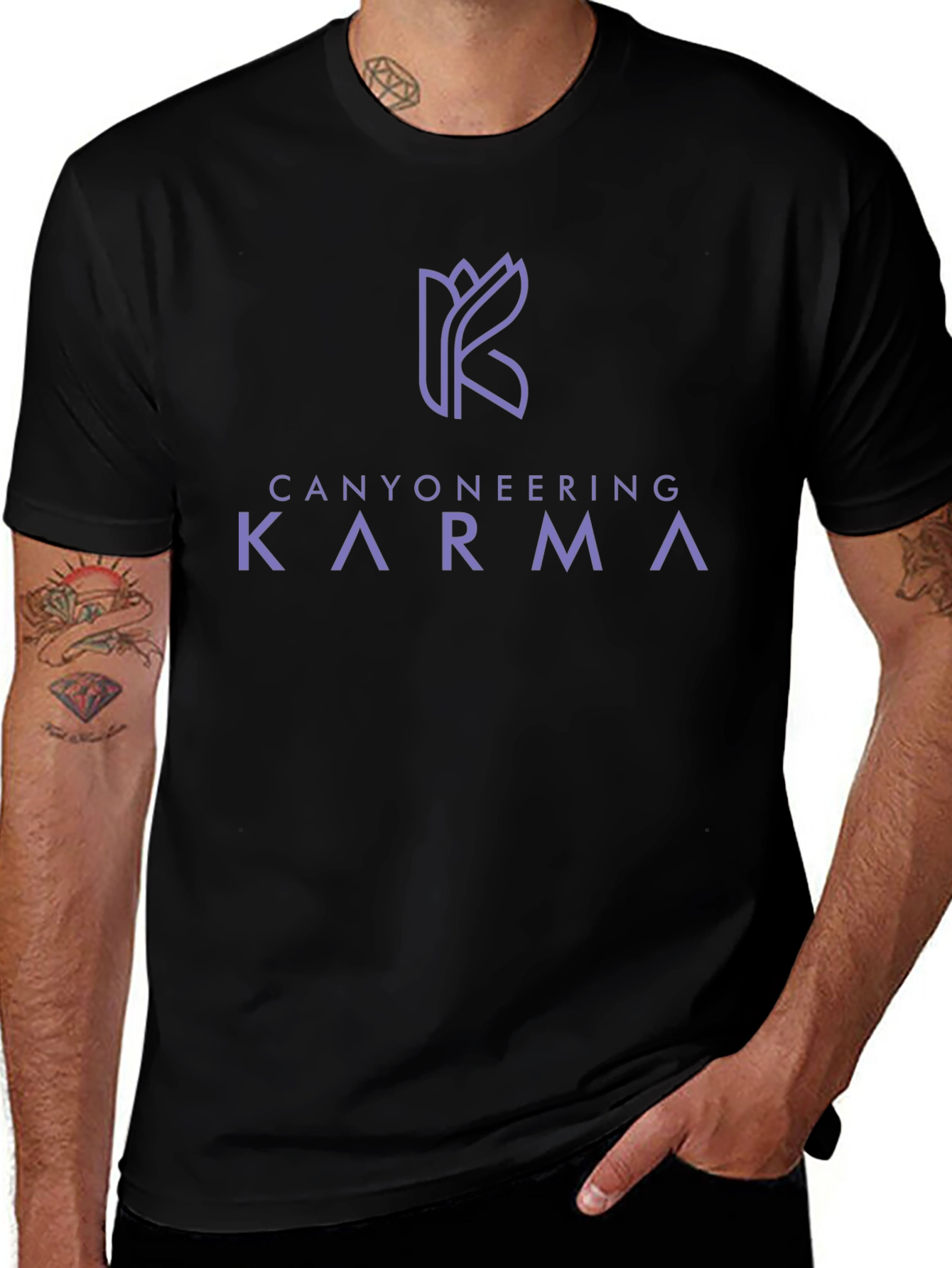 Canyoneering Karma Black Graphic Tee