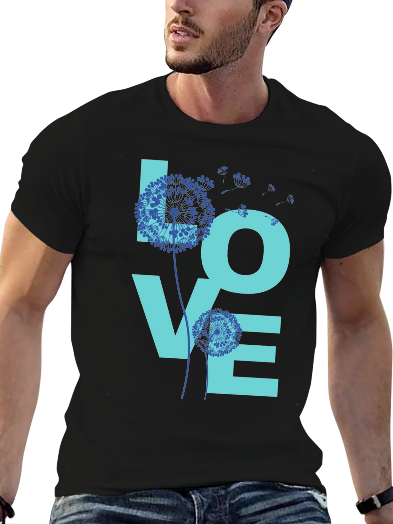 LOVE Dandelion Graphic T-Shirt