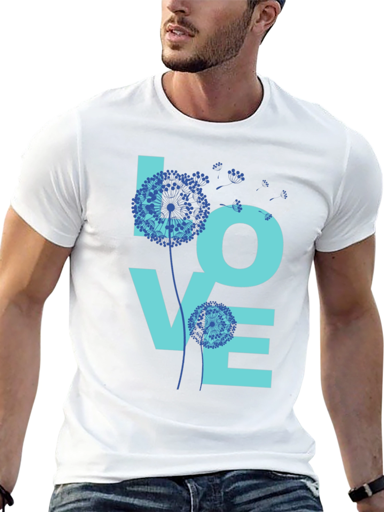 LOVE Dandelion Graphic T-Shirt
