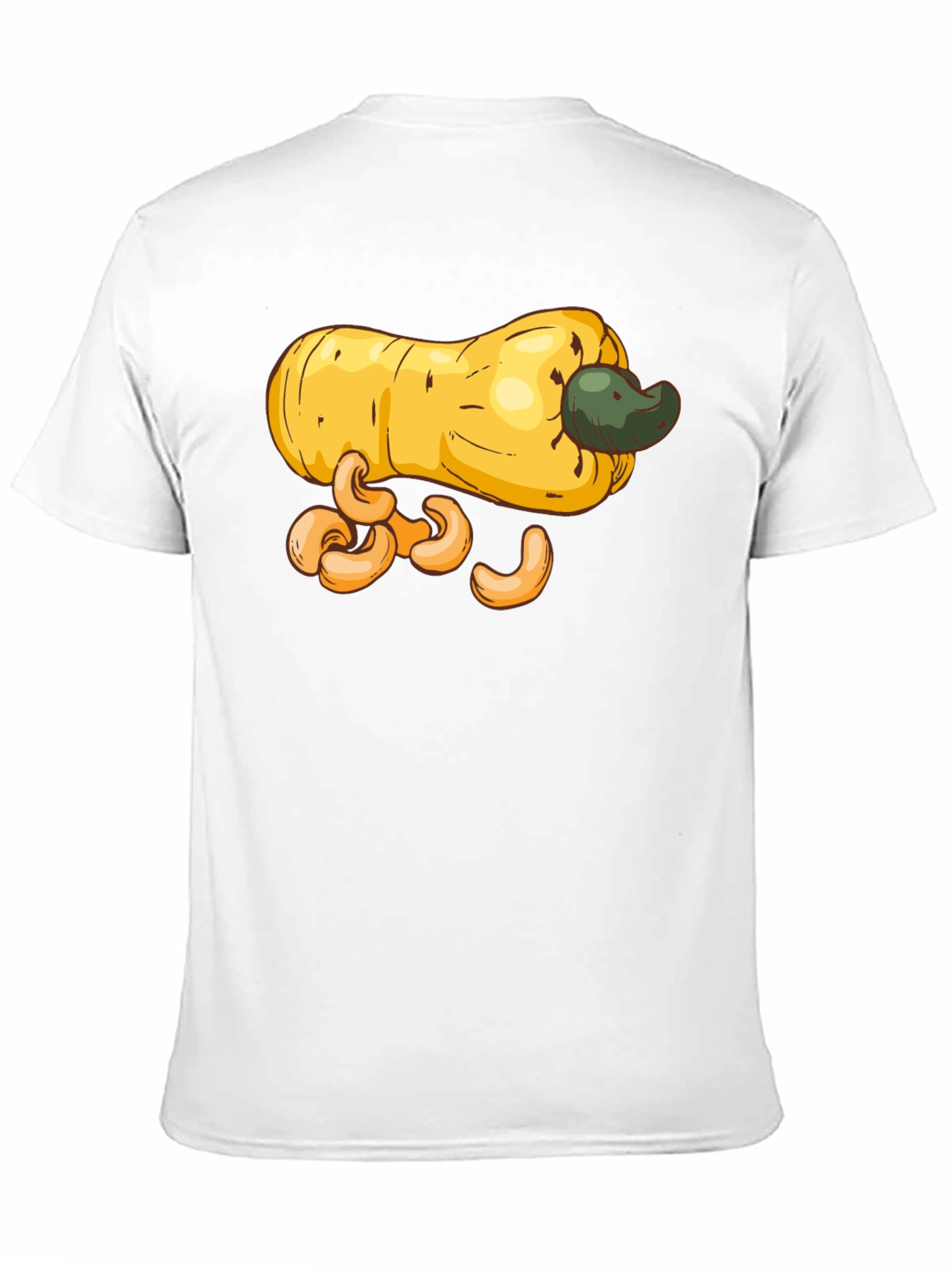 Cashew Fruit Graphic T-Shirt - Black Casual Tee
