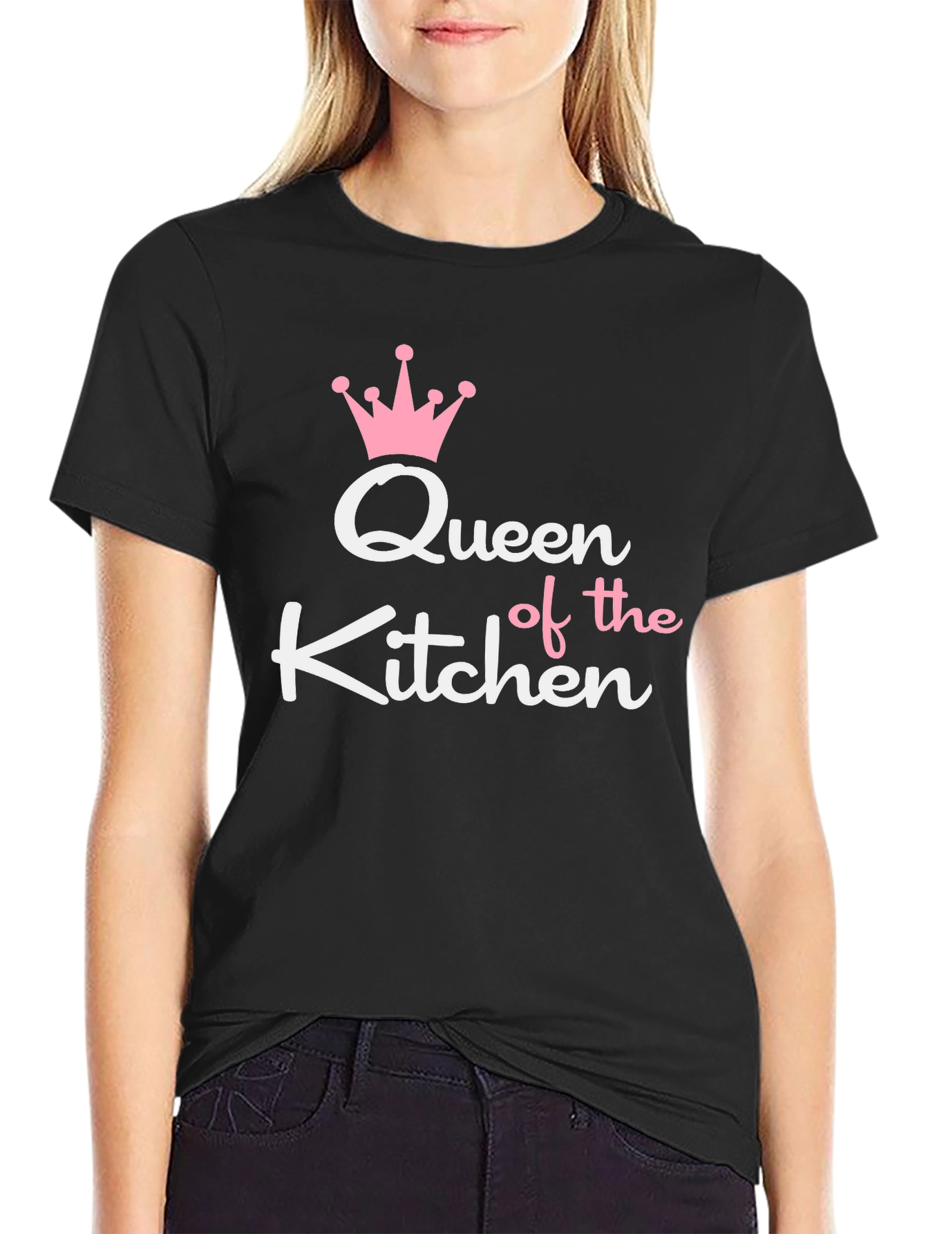 Queen of the Kitchen Graphic Tee - Black