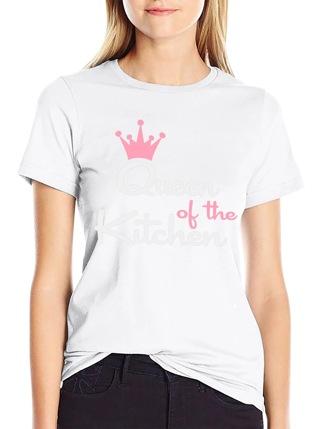 Queen of the Kitchen Graphic Tee - Black
