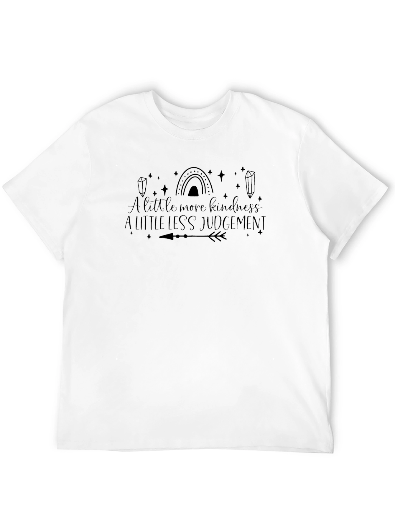 Kindness & Judgement Graphic Tee - Unisex Black T-Shirt