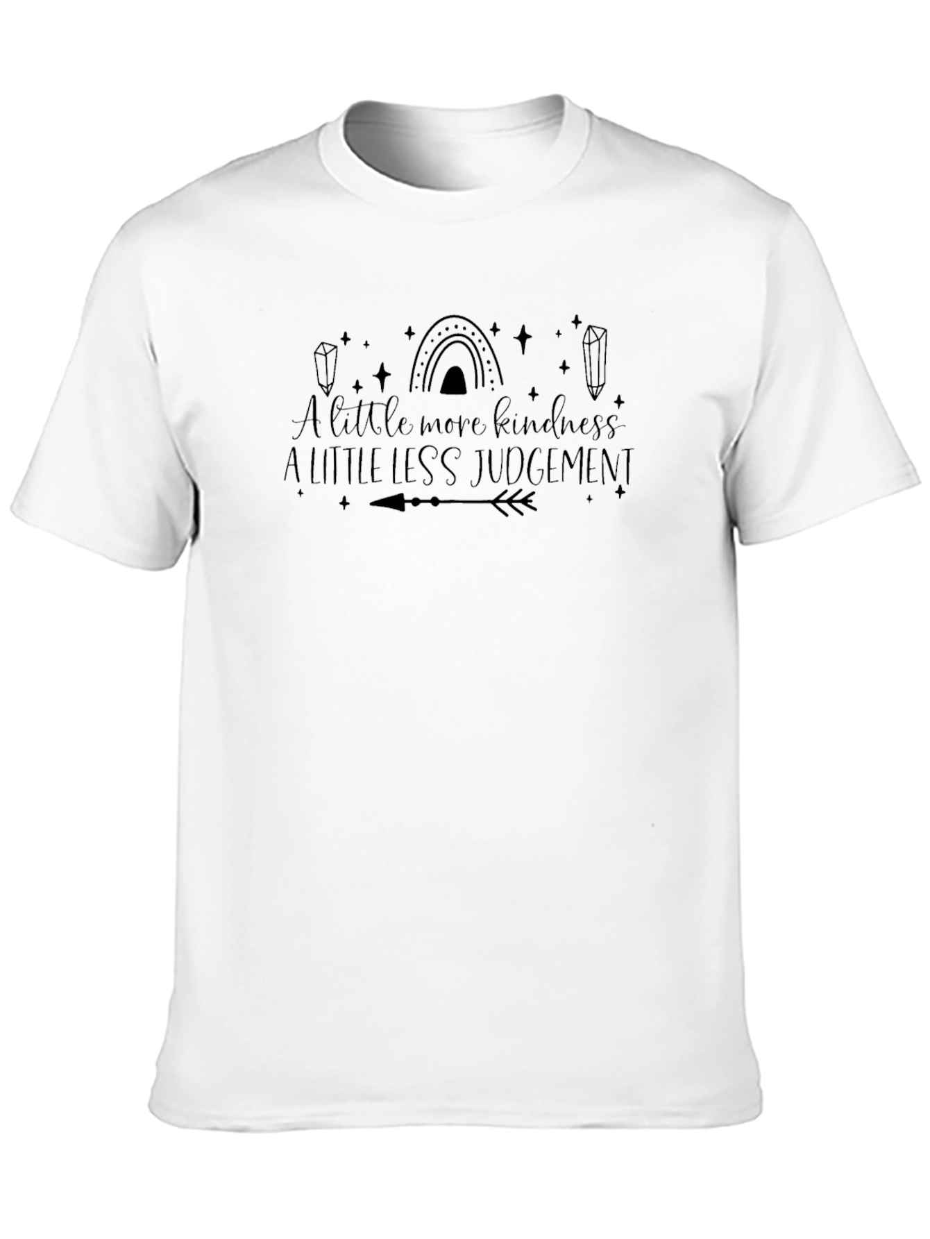 Kindness & Judgement Graphic Tee - Unisex Black T-Shirt