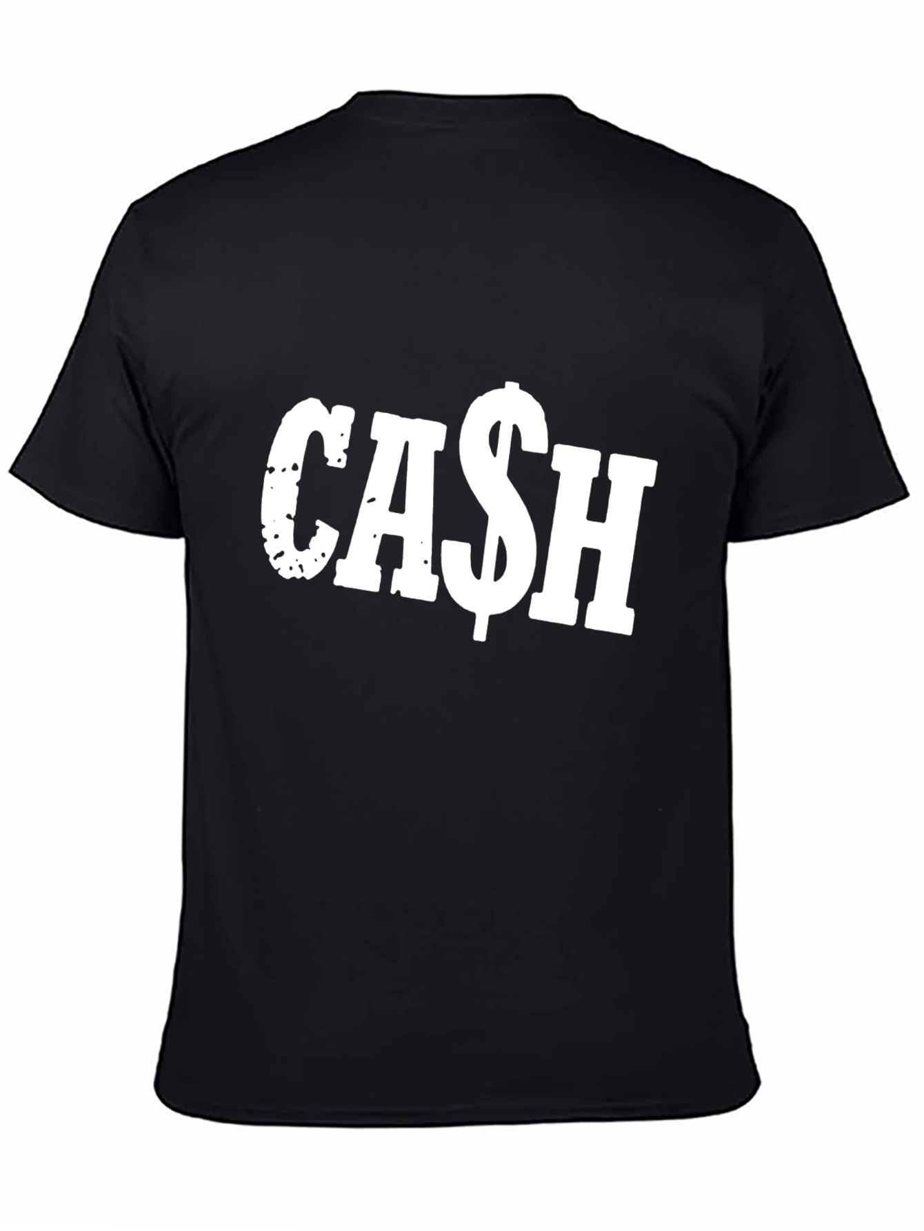Cash Graphic Print Black T-Shirt