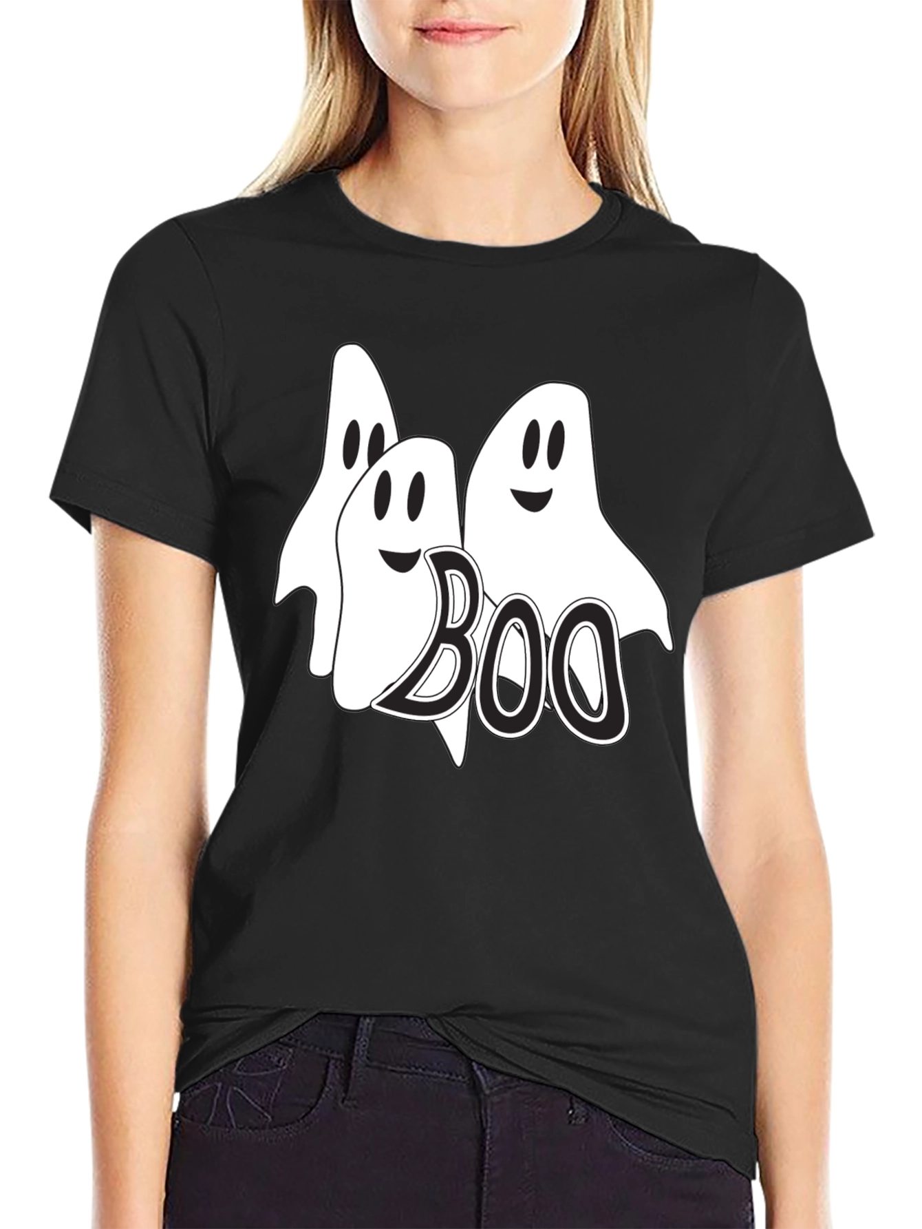 Boo Ghosts Graphic Tee - Halloween