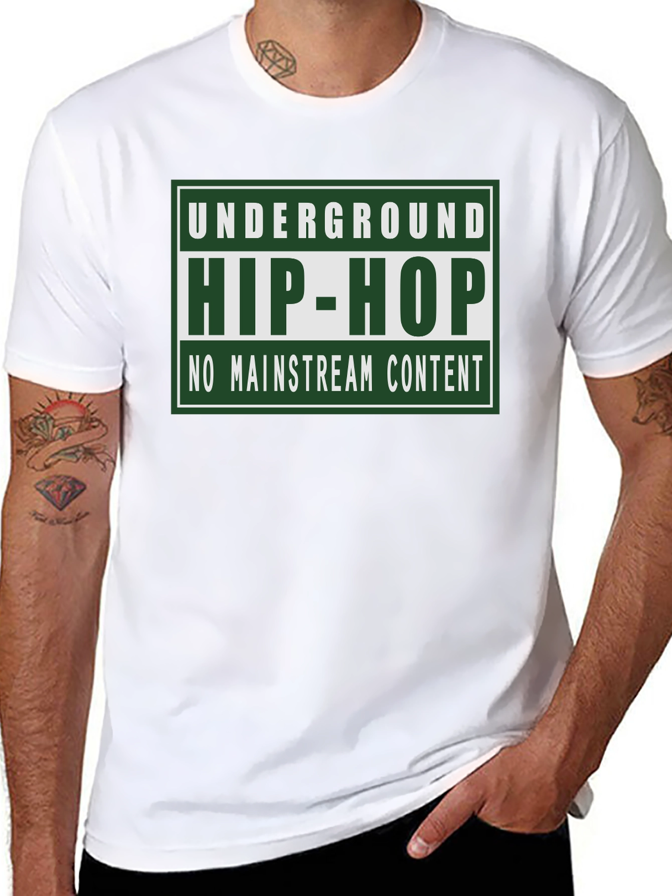 Underground Hip-Hop T-Shirt - No Mainstream Content
