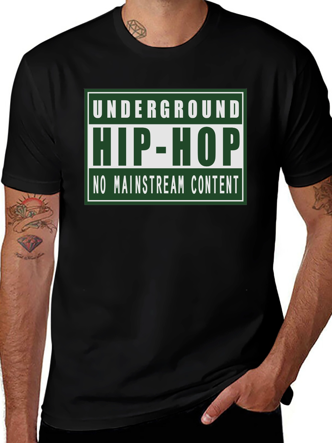 Underground Hip-Hop T-Shirt - No Mainstream Content