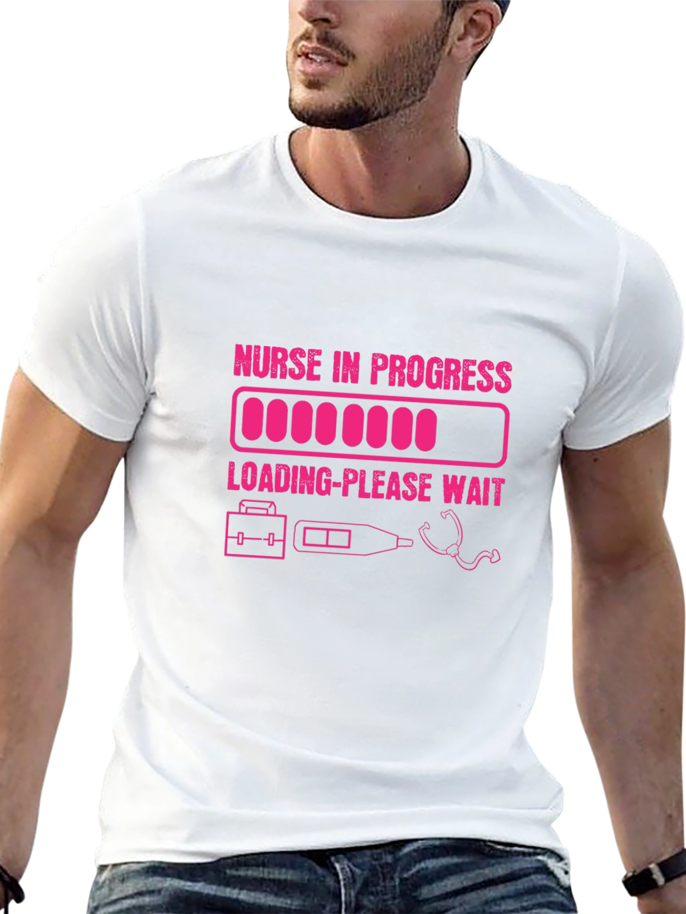 Nurse in Progress T-Shirt - Loading Please Wait