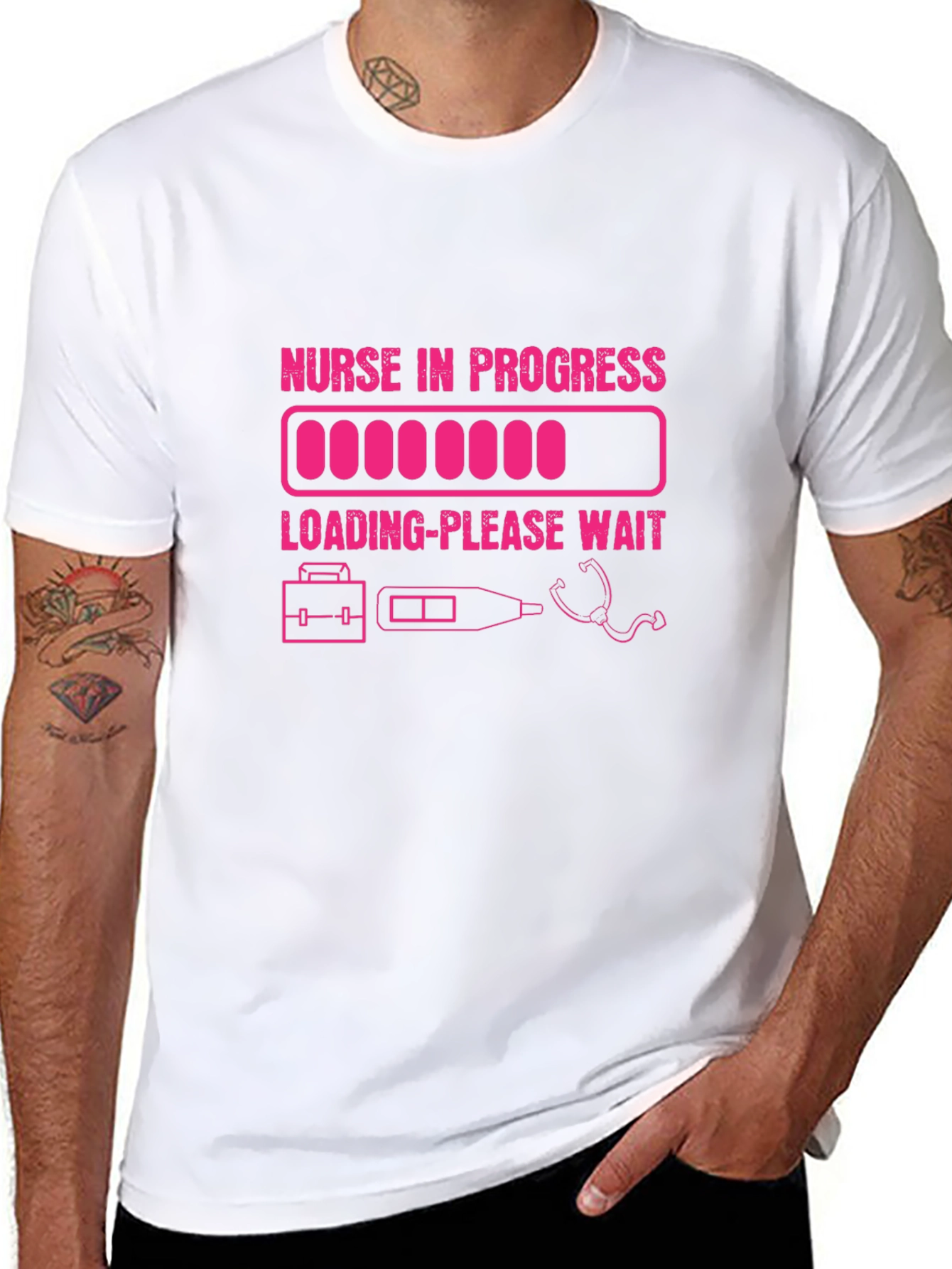 Nurse in Progress T-Shirt - Loading Please Wait