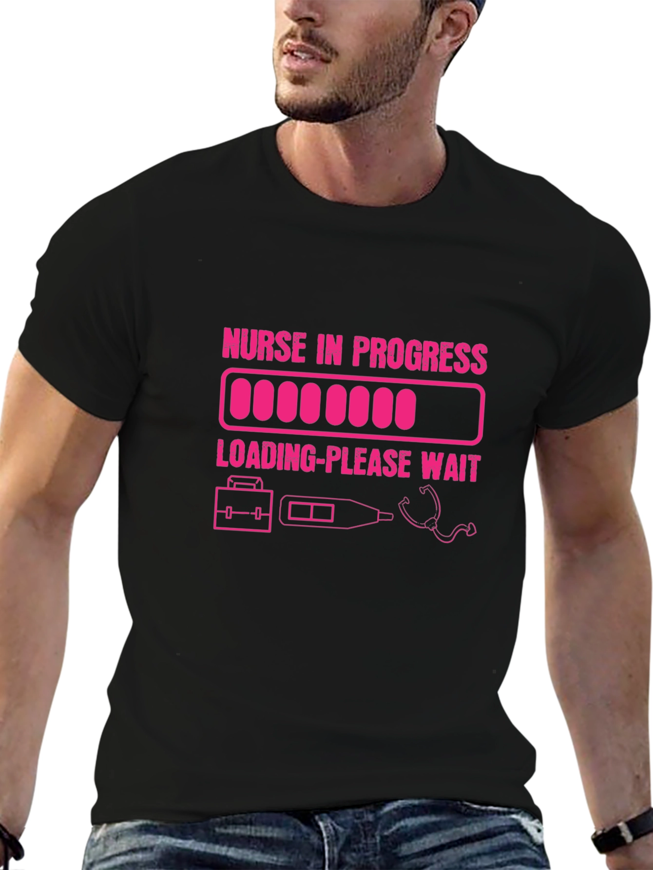 Nurse in Progress T-Shirt - Loading Please Wait