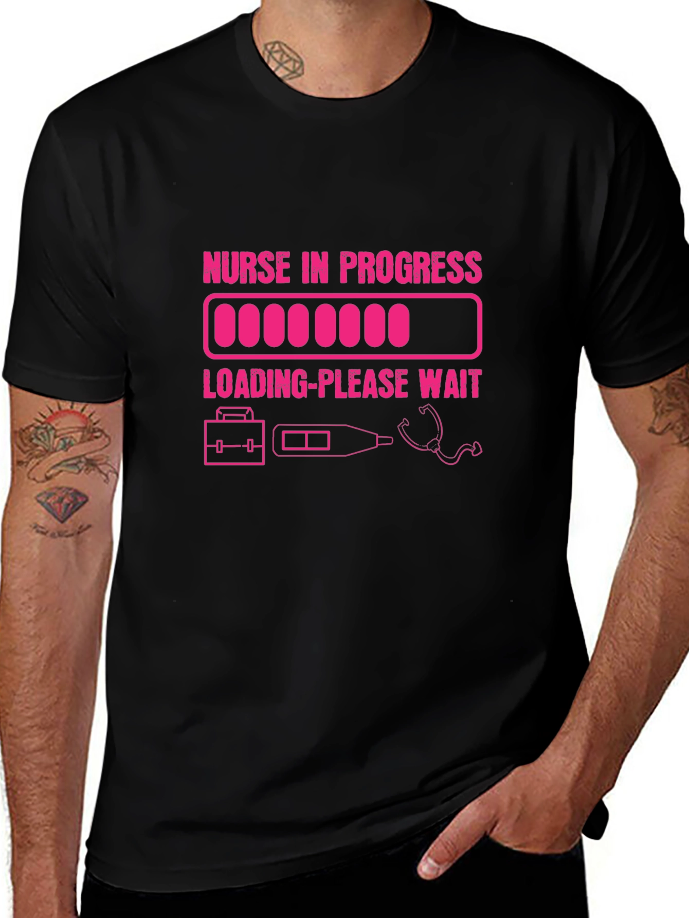 Nurse in Progress T-Shirt - Loading Please Wait